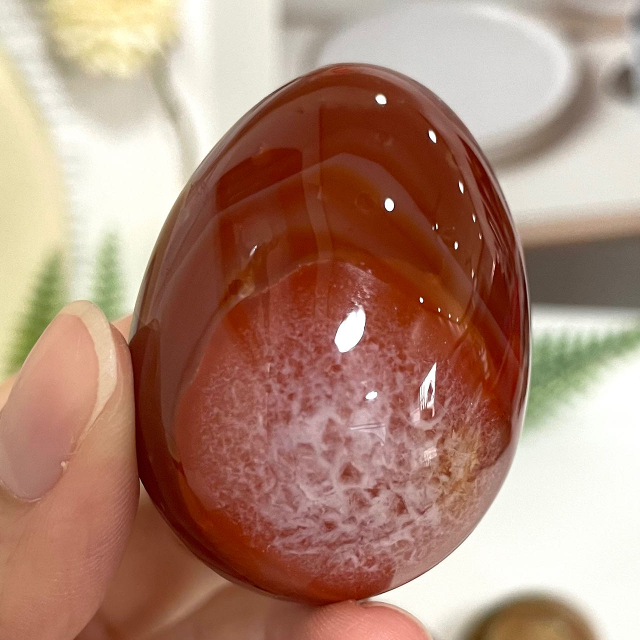 Small Eggs Ocean Jasper Rose Quartz Red Agate Woodstone Healing Stone Home Decoration From IG Crystal