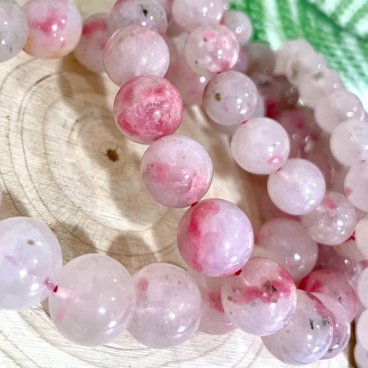 High Quality Rhodonite Bracelet 7~12mm Energy Healing Crystals Jewelry for Women DIY Bracelet From IG Crystal