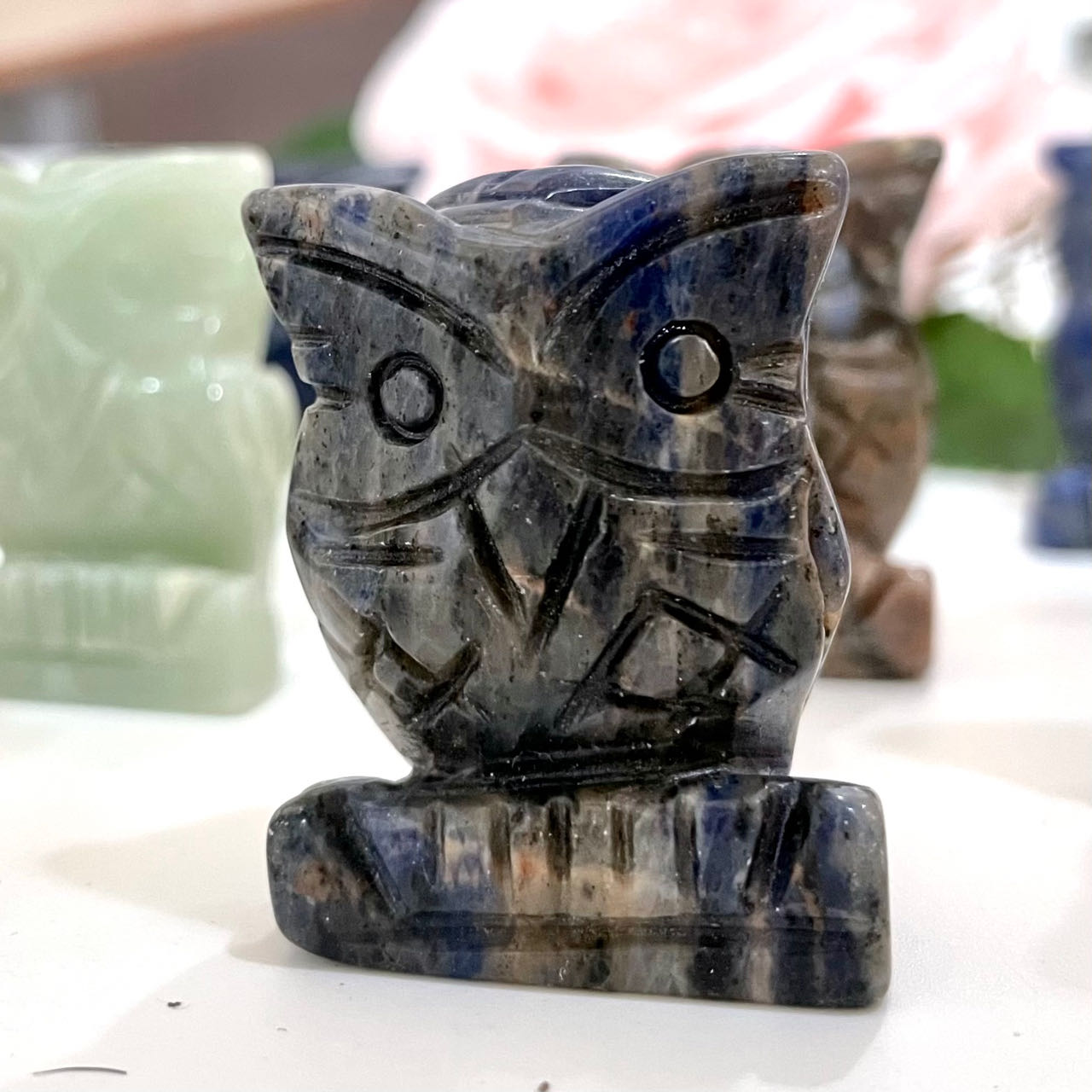 Different Maerail Small Owl High Quality Natural Crystals Set (Stochastic 10pc) From IG Crystal