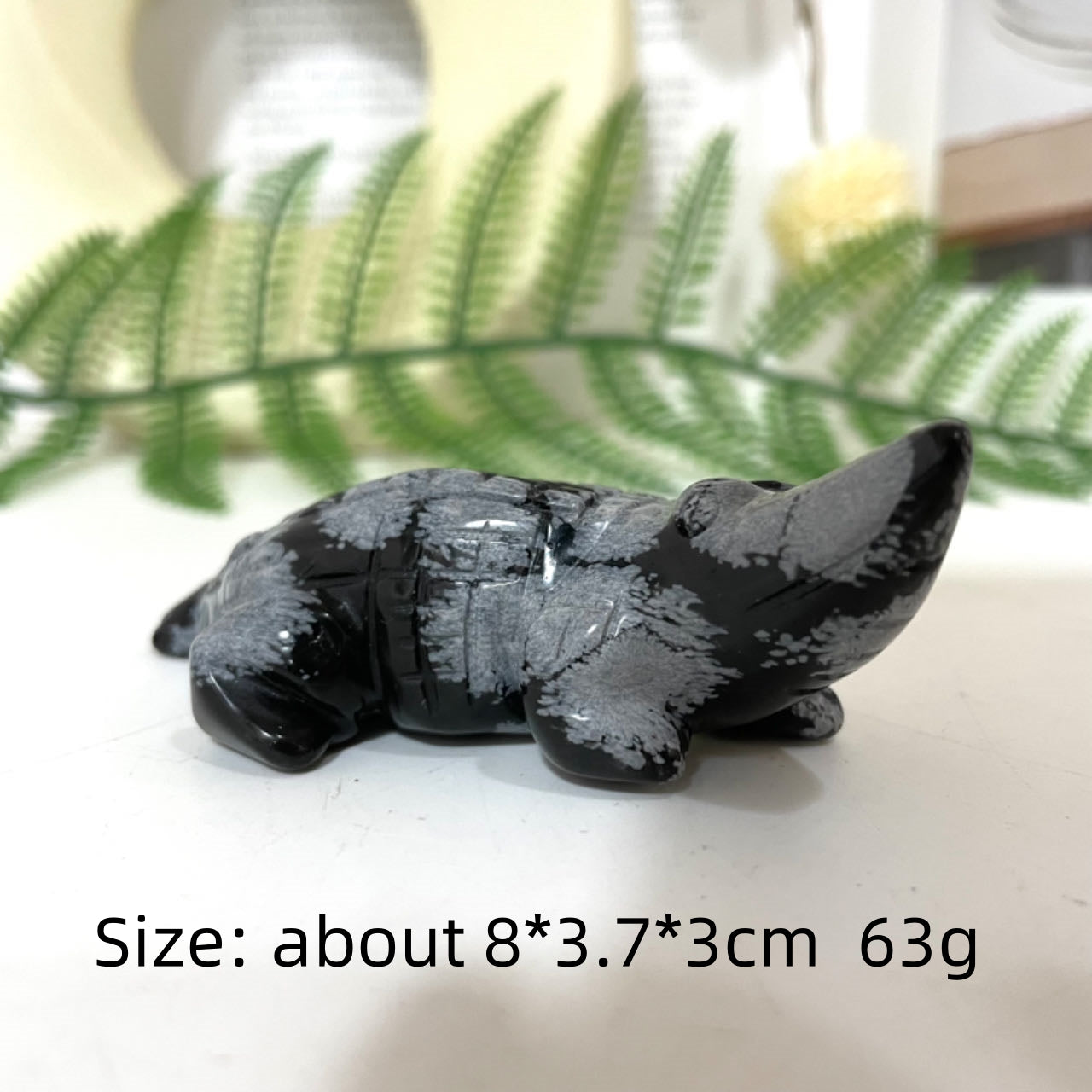Snow Flake Obsidian Animals Crystal Turtle Dog Rabbit Frog Dolphin Fish Shark Bird Crocodile Owl Seal Healing Stone From IG Crystal