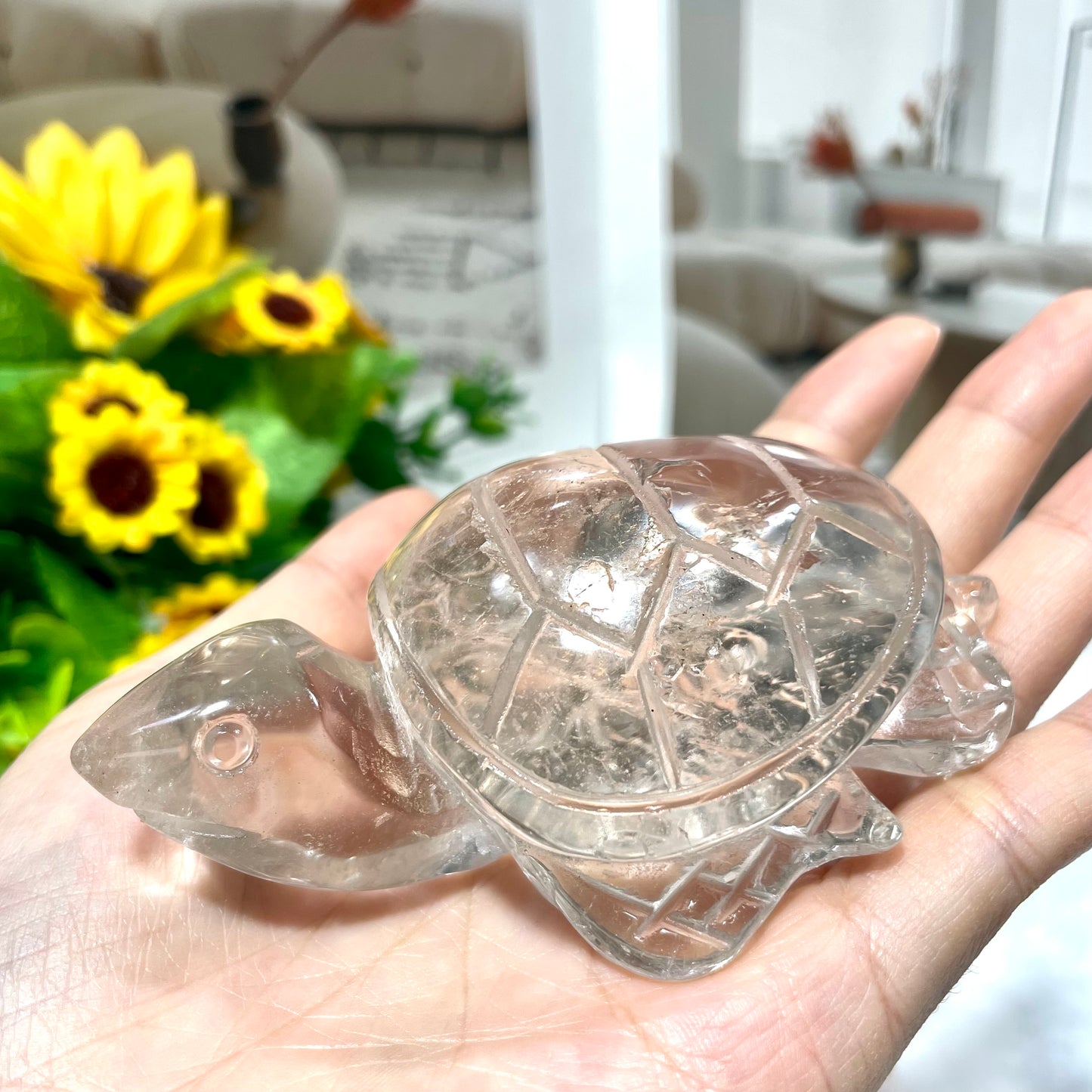 1 Count Turtle Crystal Carving Clear Quartz Rose Quartz Golden Healer Quartz Healing Stones Natural Stone Chakra Balancing Reiki Home Office Decor From IG Crystal