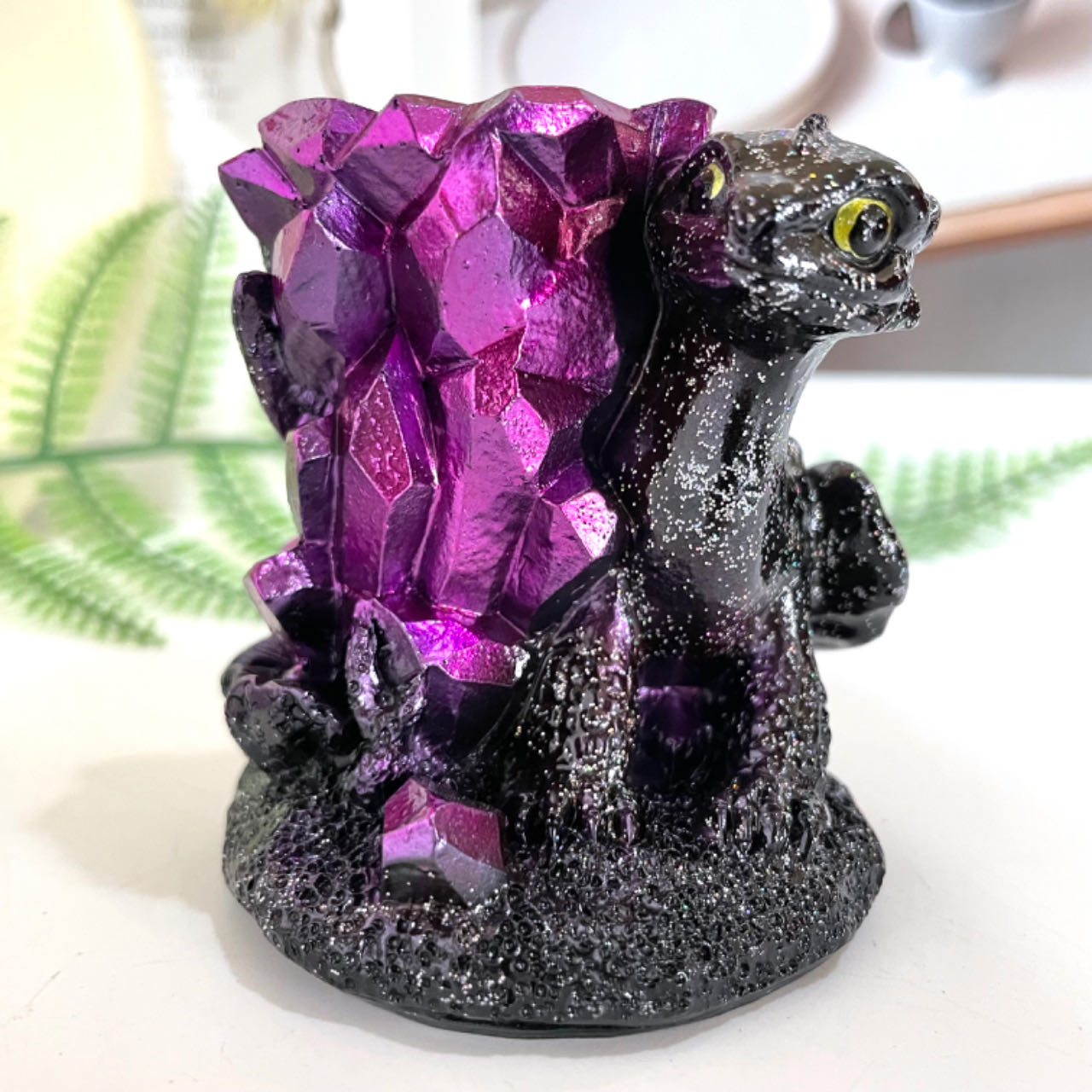2PCS Stands Black Purple Silver Healing Stone Home Decoration For Crystal Ball From IG Crystal