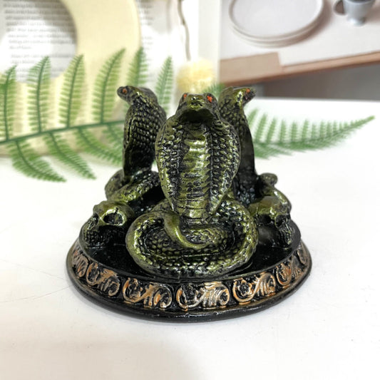 2PCS Snake Stand Green Healing Stone Home Decoration For Crystal Ball From IG Crystal