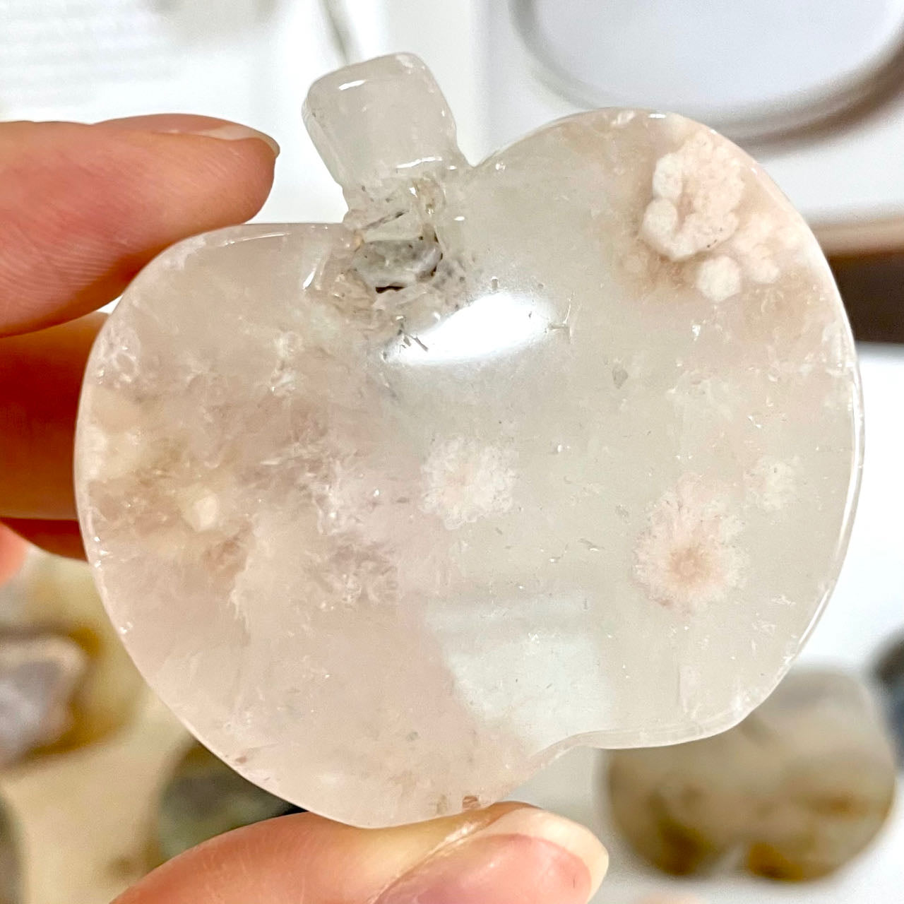 Apple Agate Crystal Healing Stone Stochastic 8~9PCS From IG Crystal