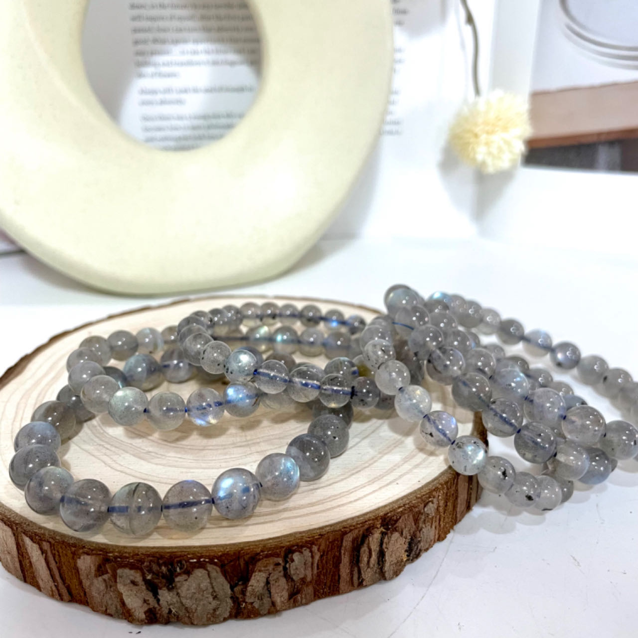 Moonstone Bracelet 7~9mm Energy Healing Crystals Jewelry for Women DIY Bracelet From IG Crystal