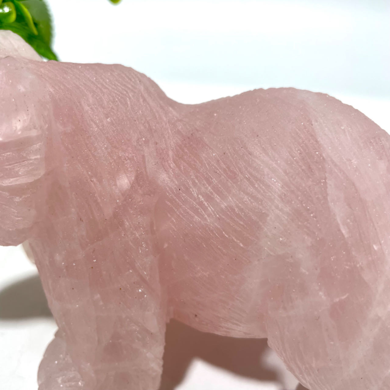 1 Count High Quality Rose Quartz Bear Crystal Carving Healing Crystal Gem Reiki Healing Home Decor Crystal Jewelry Shop Pretty Crystals From IG Crystal