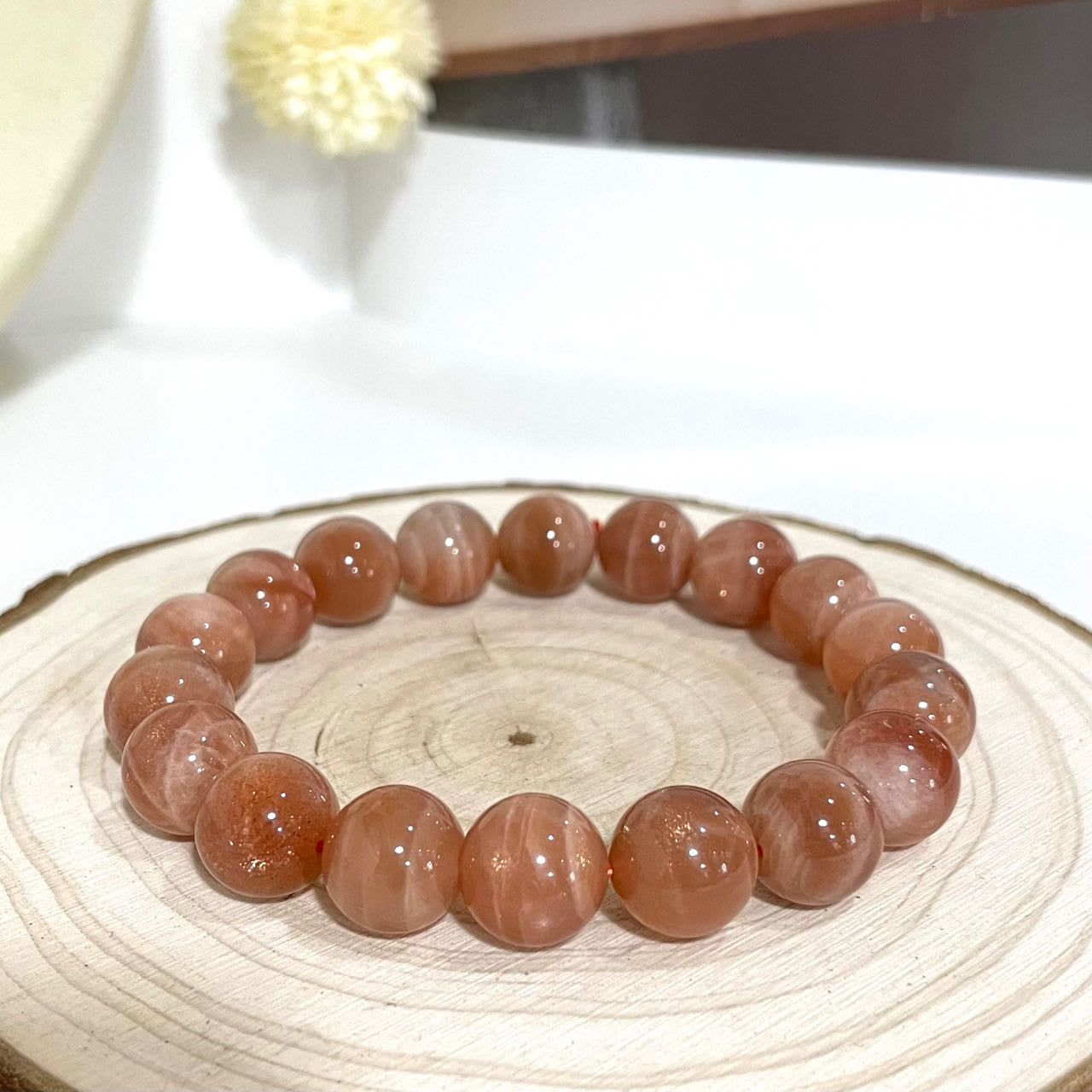 Sunstone Bracelet 7~12mm Energy Healing Crystals Jewelry for Women DIY Bracelet From IG Crystal