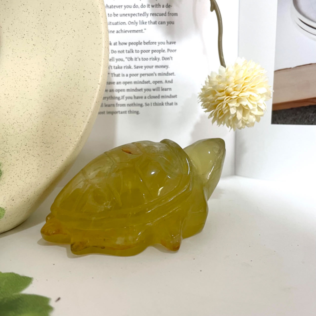 Yellow Crystal Turtle High Quality Natural Crystals From IG Crystal