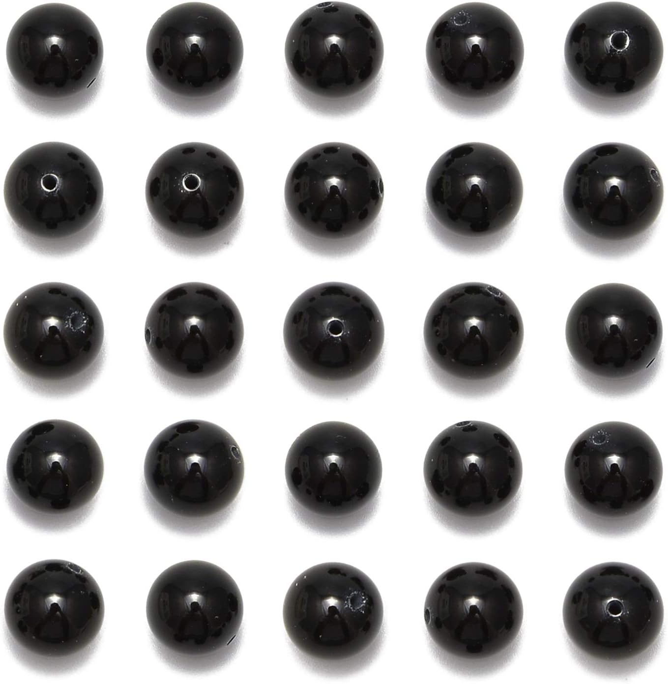 DIY 8mm 100 Counts Beads With Spacer Needle Black Onyx Agate Lepidolite Prehnite Lemon Jade Turquoise Yellow Tiger Eye Rose Quartz Red Jasper Moss Agate Amethyst Black Obsidian Original Natural Stone Beads Gemstone Round Loose Beads From IG Crystal