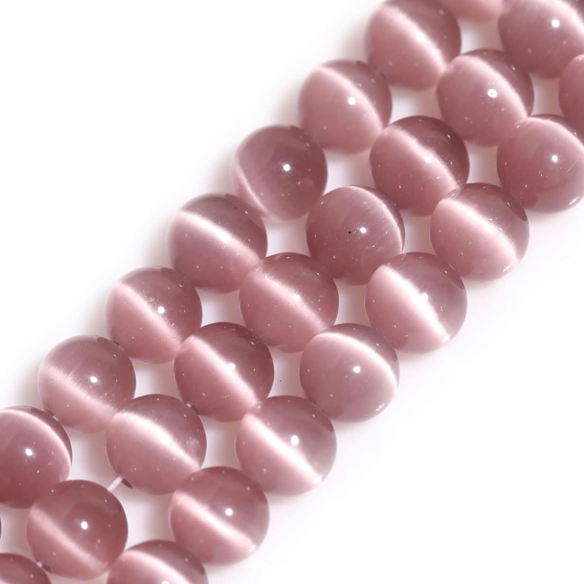 DIY 8mm 100 Counts Beads With Spacer Needle Black Onyx Agate Lepidolite Prehnite Lemon Jade Turquoise Yellow Tiger Eye Rose Quartz Red Jasper Moss Agate Amethyst Black Obsidian Original Natural Stone Beads Gemstone Round Loose Beads From IG Crystal