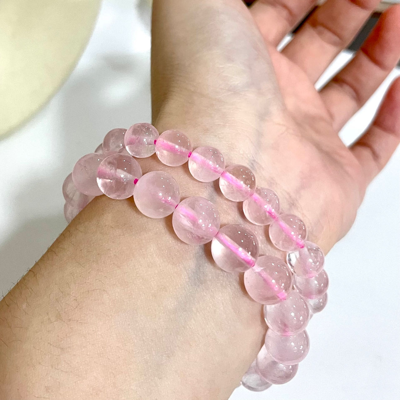 Rose Quartz Bracelet 8mm 10mm Energy Healing Crystals Jewelry for Women DIY Bracelet From IG Crystal