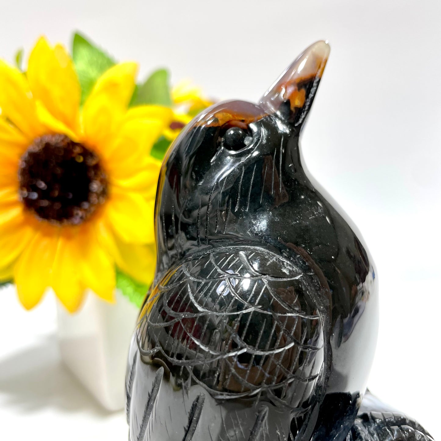 1 Count India Agate Bird Crystal Carving Healing Stones Natural Stone Chakra Balancing Reiki Home Office Decor From IG Crystal