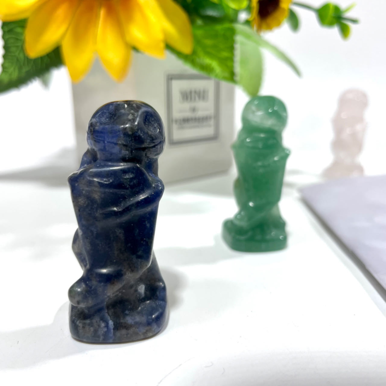3 Counts Various Materials Halloween Jack Gravestone Crystal Carving Healing Crystal Gem Reiki Healing Home Decor Crystal Jewelry Shop Pretty Crystals From IG Crystal