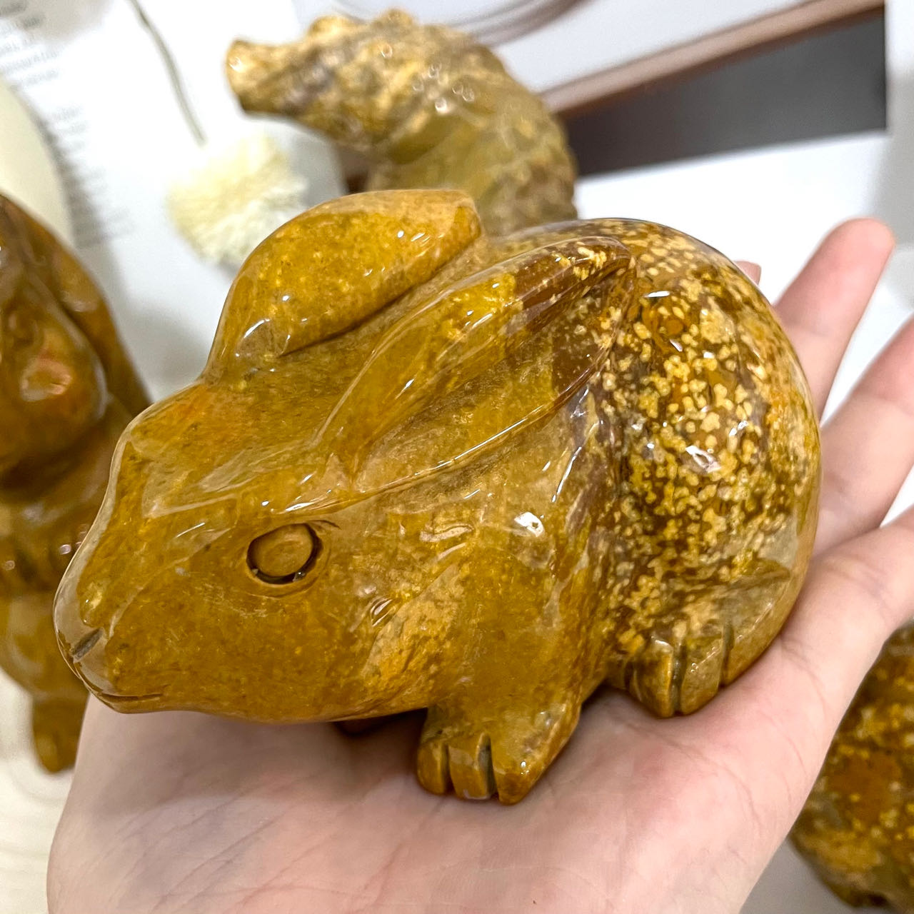 Ocean Jasper Rabbit Snapping Turtle Crocodile Groundhog French Bulldog Bear Owl Squirrel Crystal From IG Crystal