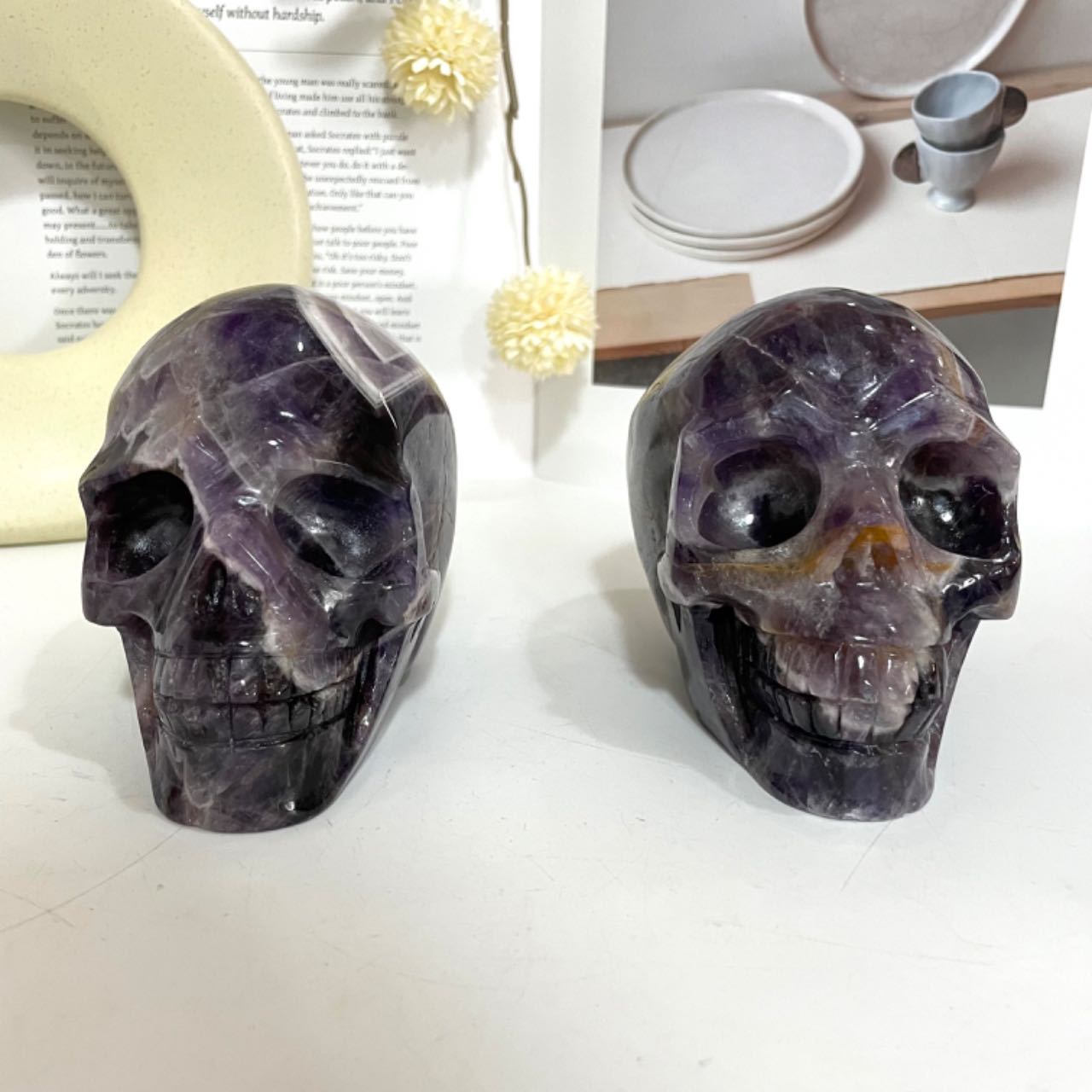 Amethyst Skull Crystal Healing Crystal From IG Crystal