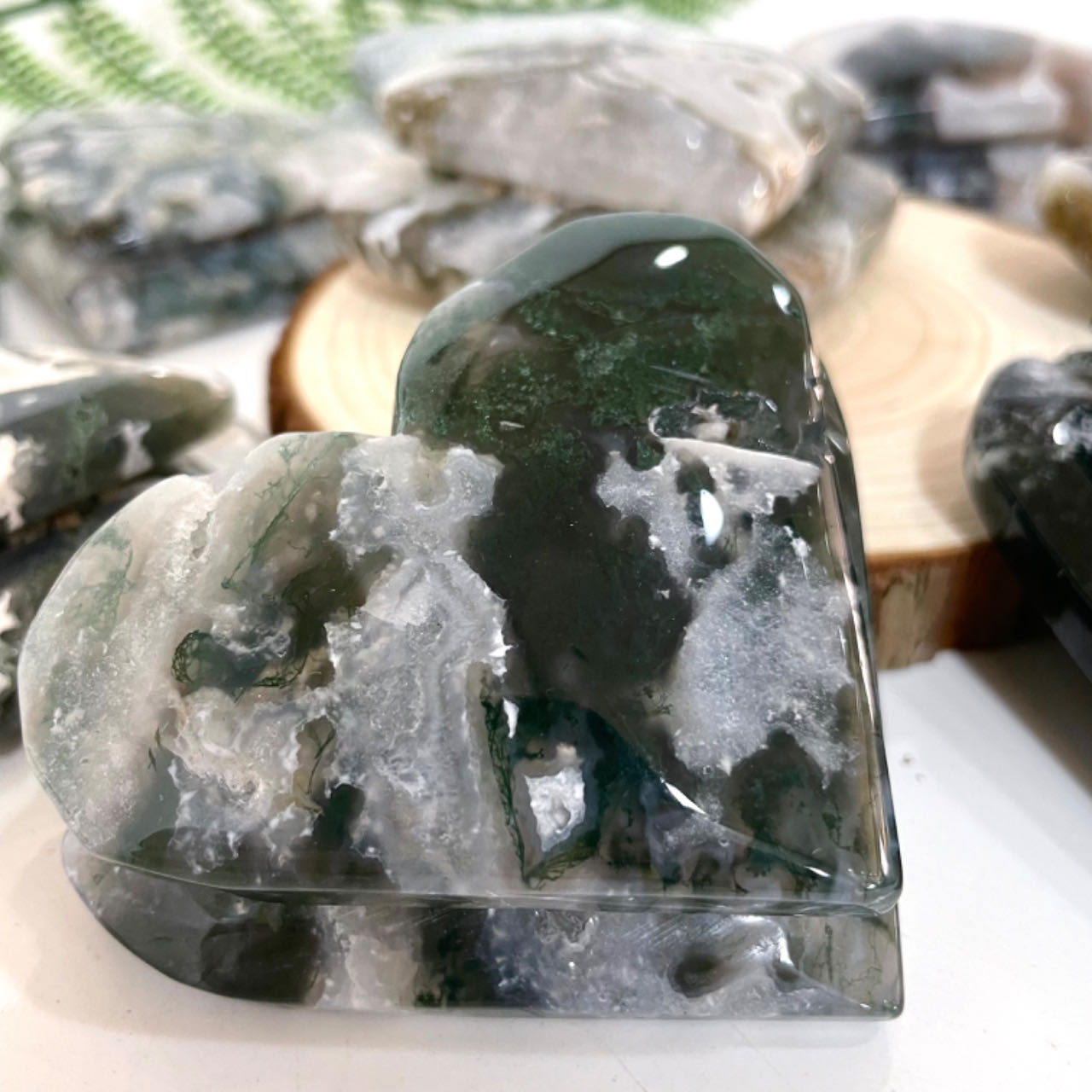Any 2PCS Double Layer Heart Shape Natural Crystals From IG Crystal