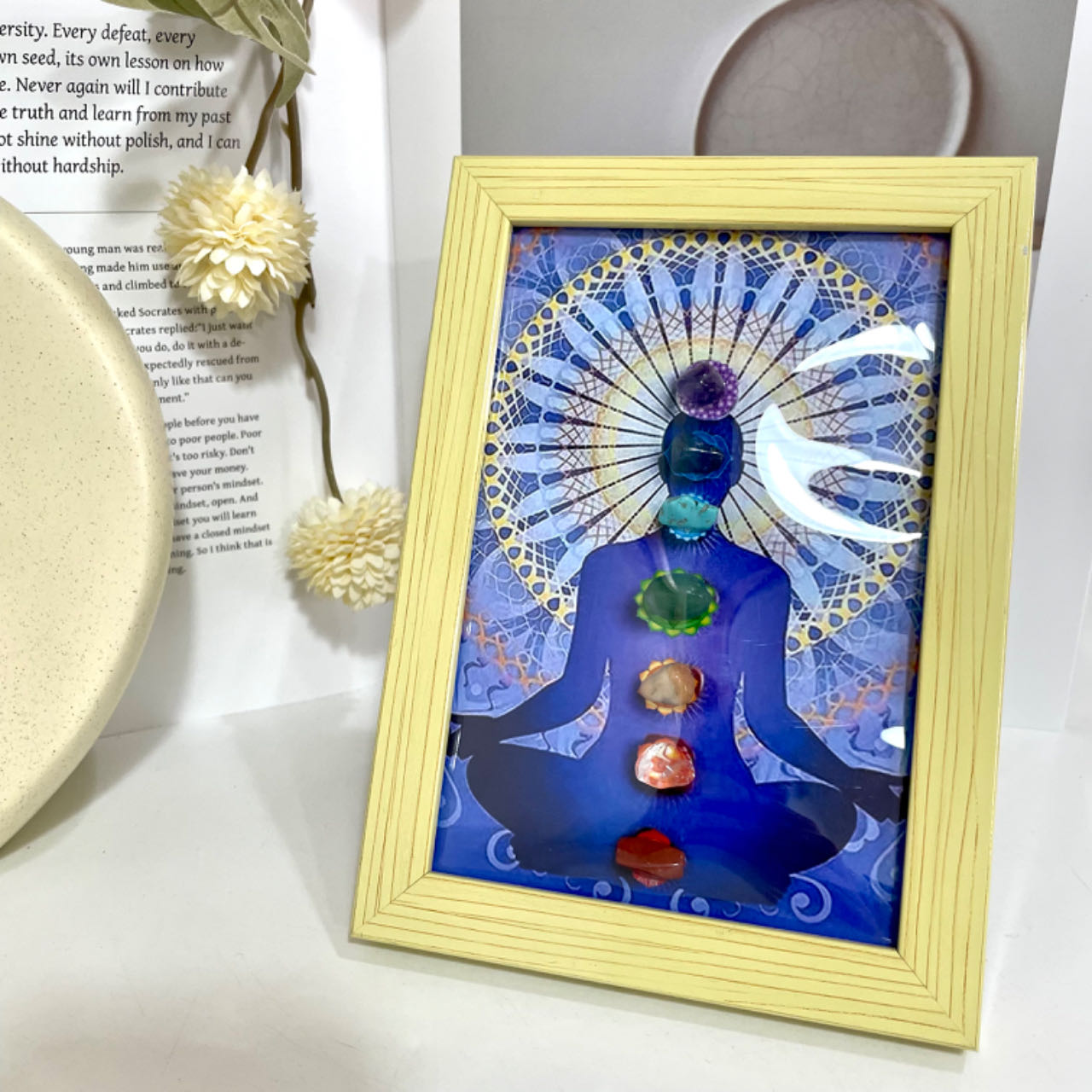 Any 2PCS Crystal Table Decoration With Table Top Stand Frame Rose Quartz Yellow Crystal Amethyst Garnet From IG Crystal
