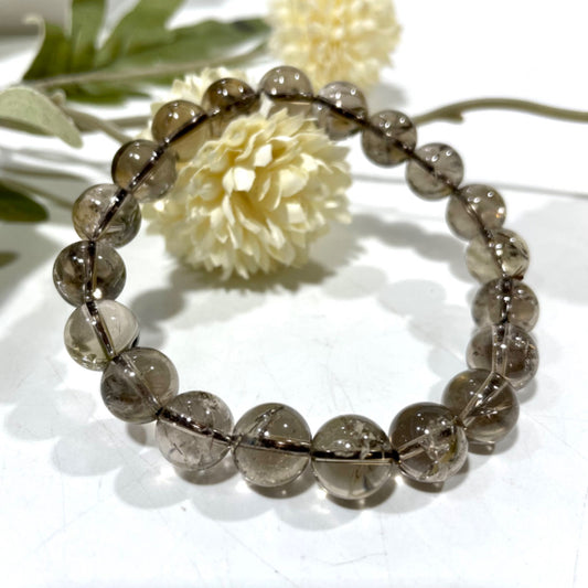 2 Counts Tea-coloured Crystal Bracelet 9~14mm Energy Healing Crystals Jewelry for Women DIY Bracelet From IG Crystal