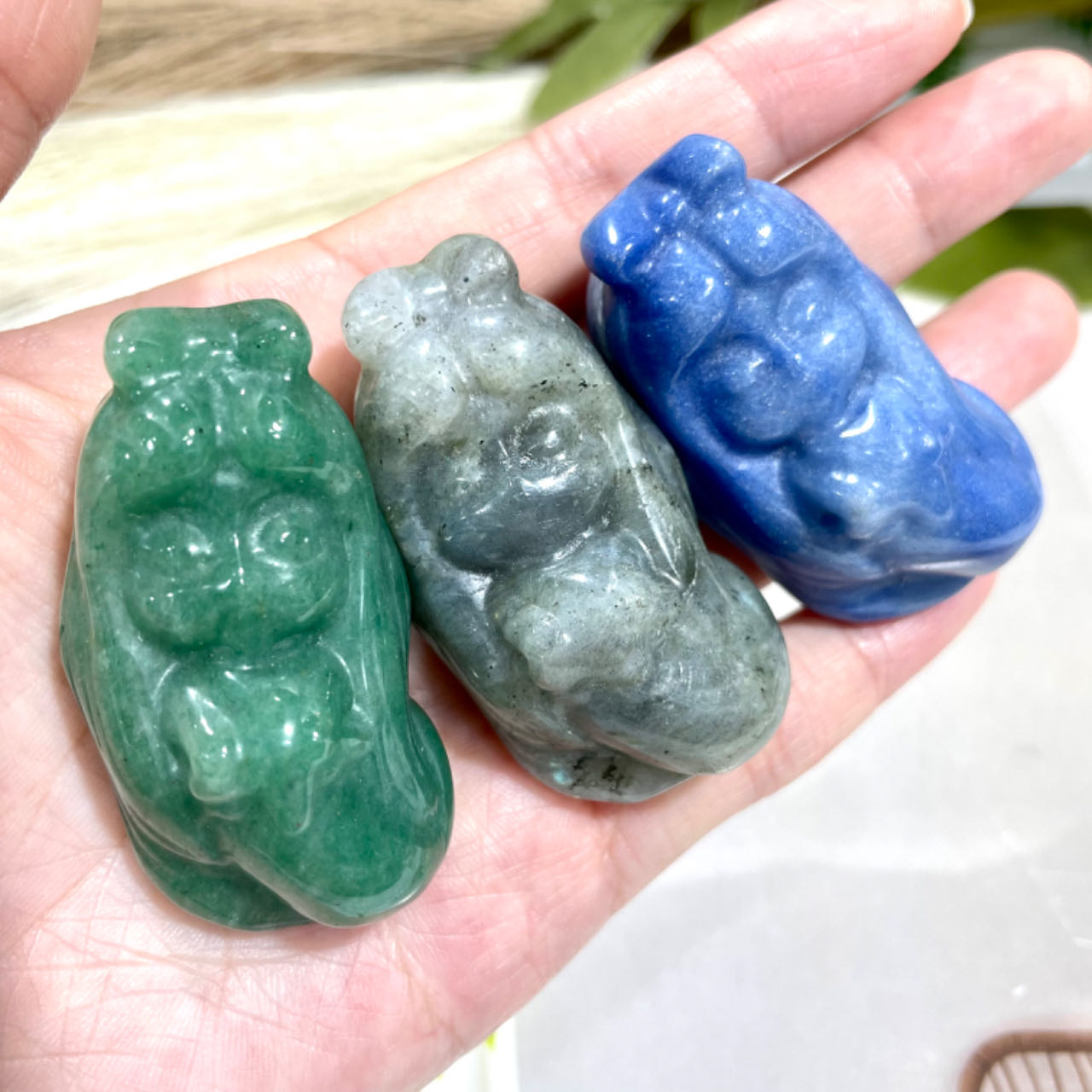 8 Counts Different Material Mermaid Crystal Clear Quartz Rose Quartz Lavakite Red Obsidian Fire Quartz Amethyst Green Aventurine Healing Stone Home Decoration From IG Crystal