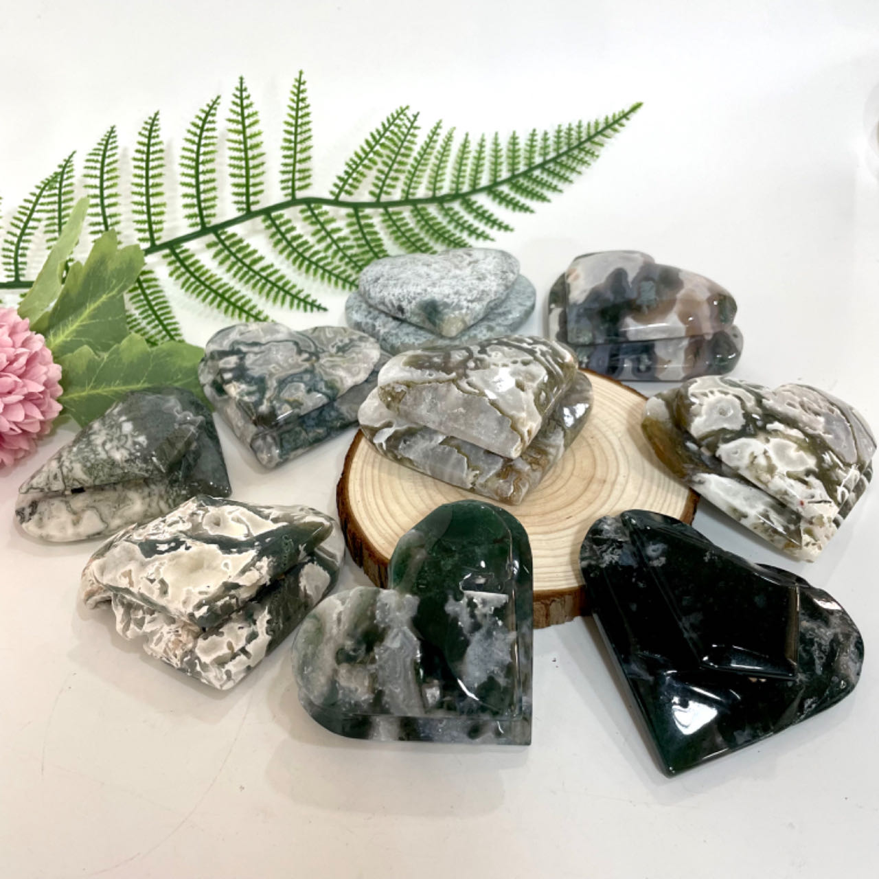 Any 2PCS Double Layer Heart Shape Natural Crystals From IG Crystal