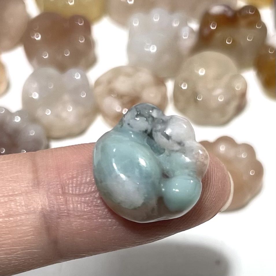 20 Counts Flower Agate Cat's Paw Crystal Healing Crystal Home Decoration From IG Crystal