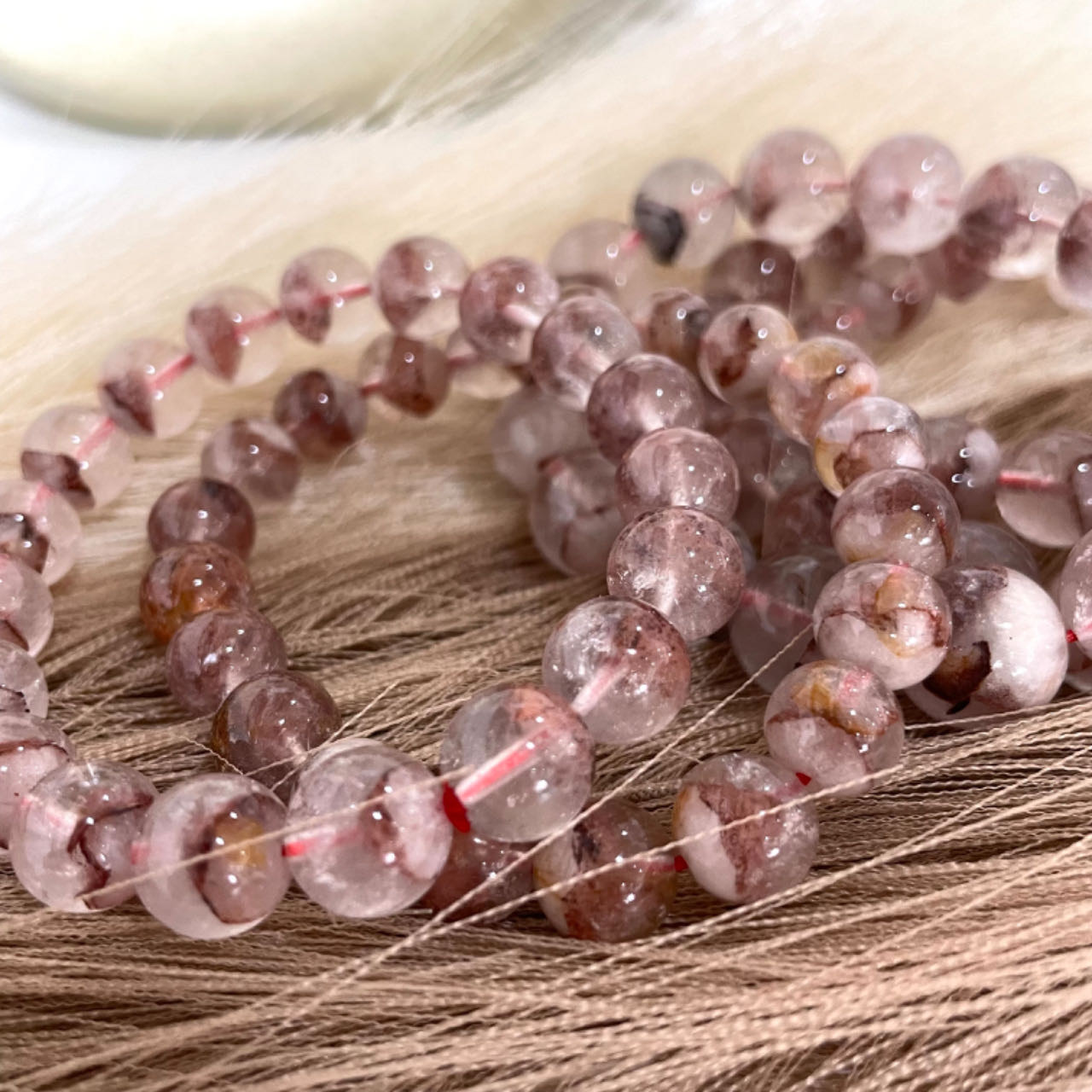 Red Pyramid Bracelet 9~13mm Energy Healing Crystals Jewelry for Women DIY Bracelet From IG Crystal
