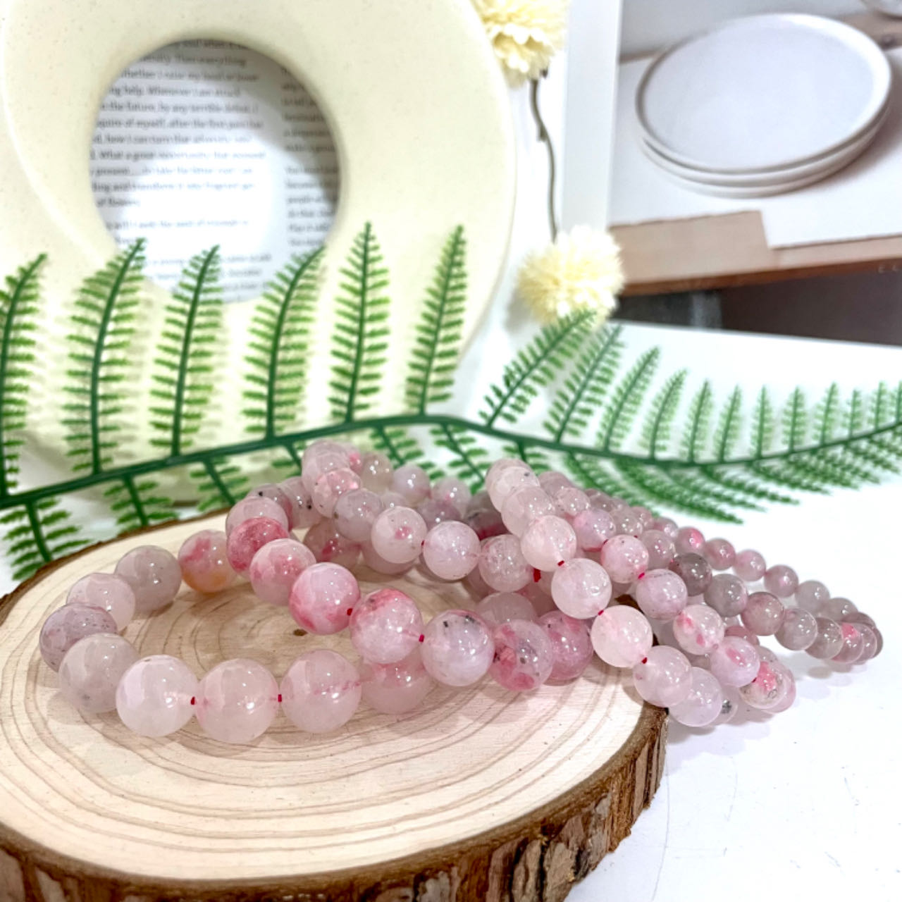 High Quality Rhodonite Bracelet 7~12mm Energy Healing Crystals Jewelry for Women DIY Bracelet From IG Crystal