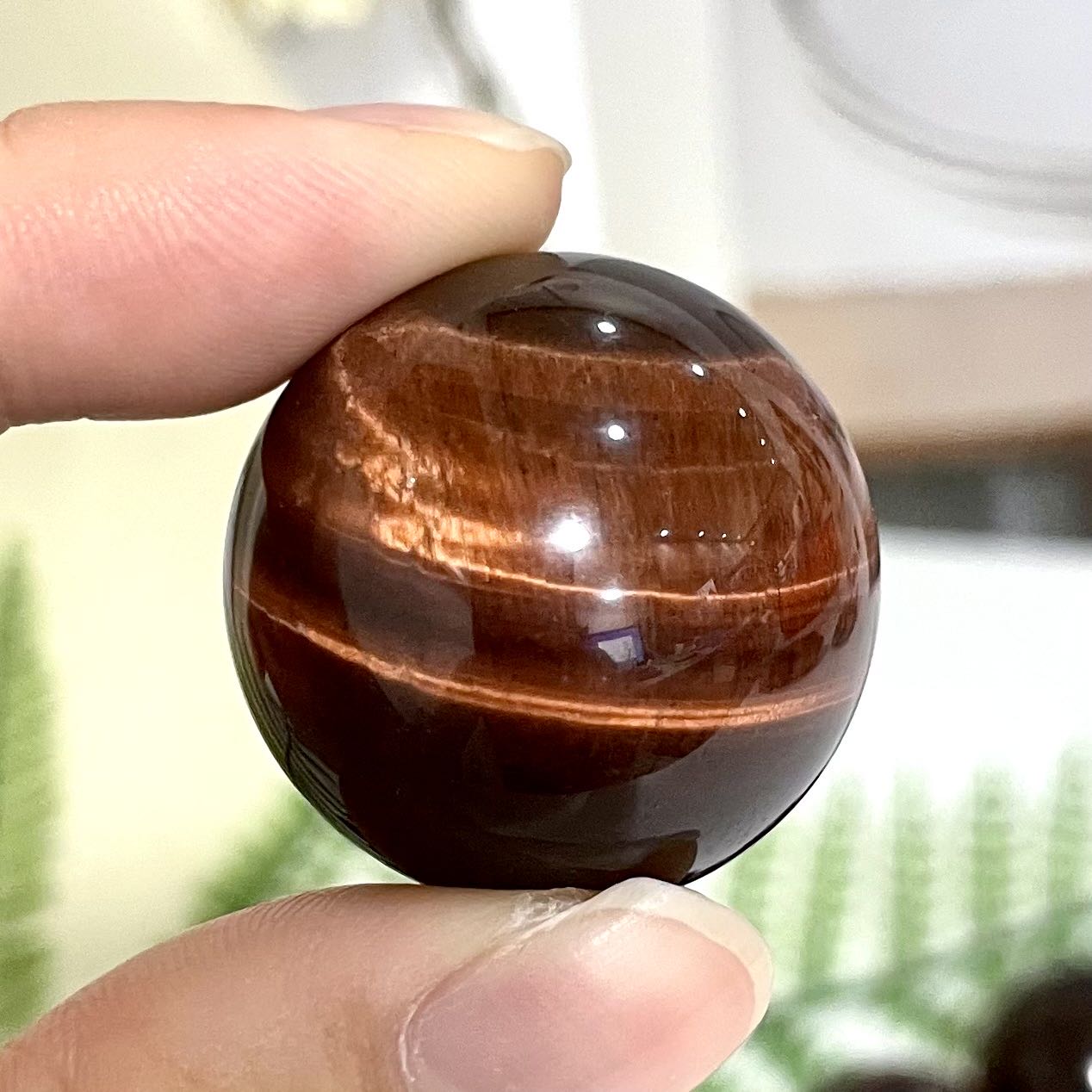 18 Counts 26mm Small Red Tiger Eyes Balls Healing Stone Home Decoration From IG Crystal
