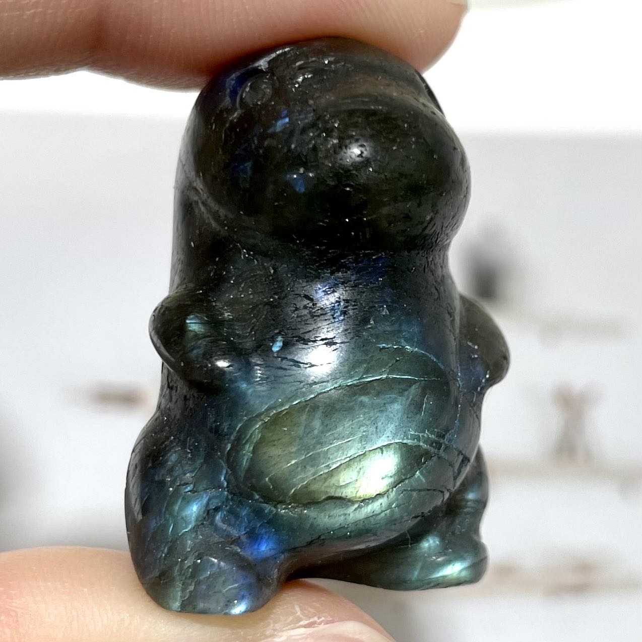 5 Counts Labradorite Small Dinosaur Crystal Healing Crystal Home Decoration From IG Crystal