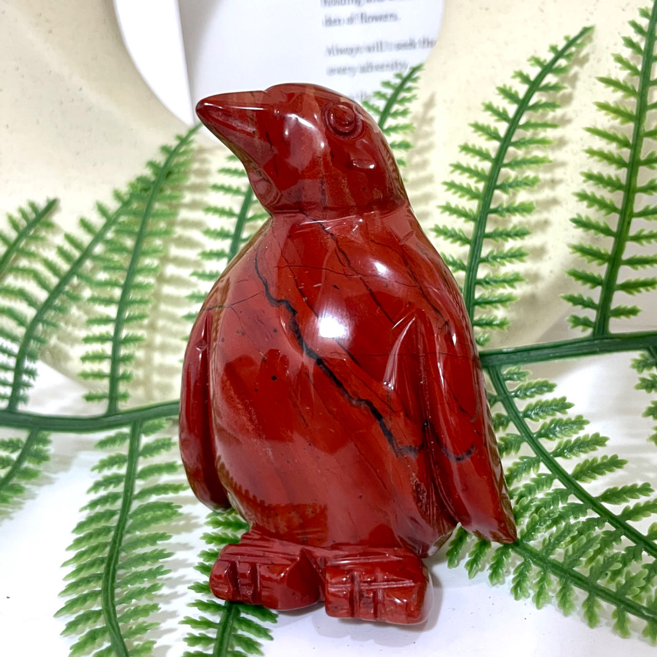 Red Jasper Penguin Crystal Healing Stone Stochastic 2PCS From IG Crystal