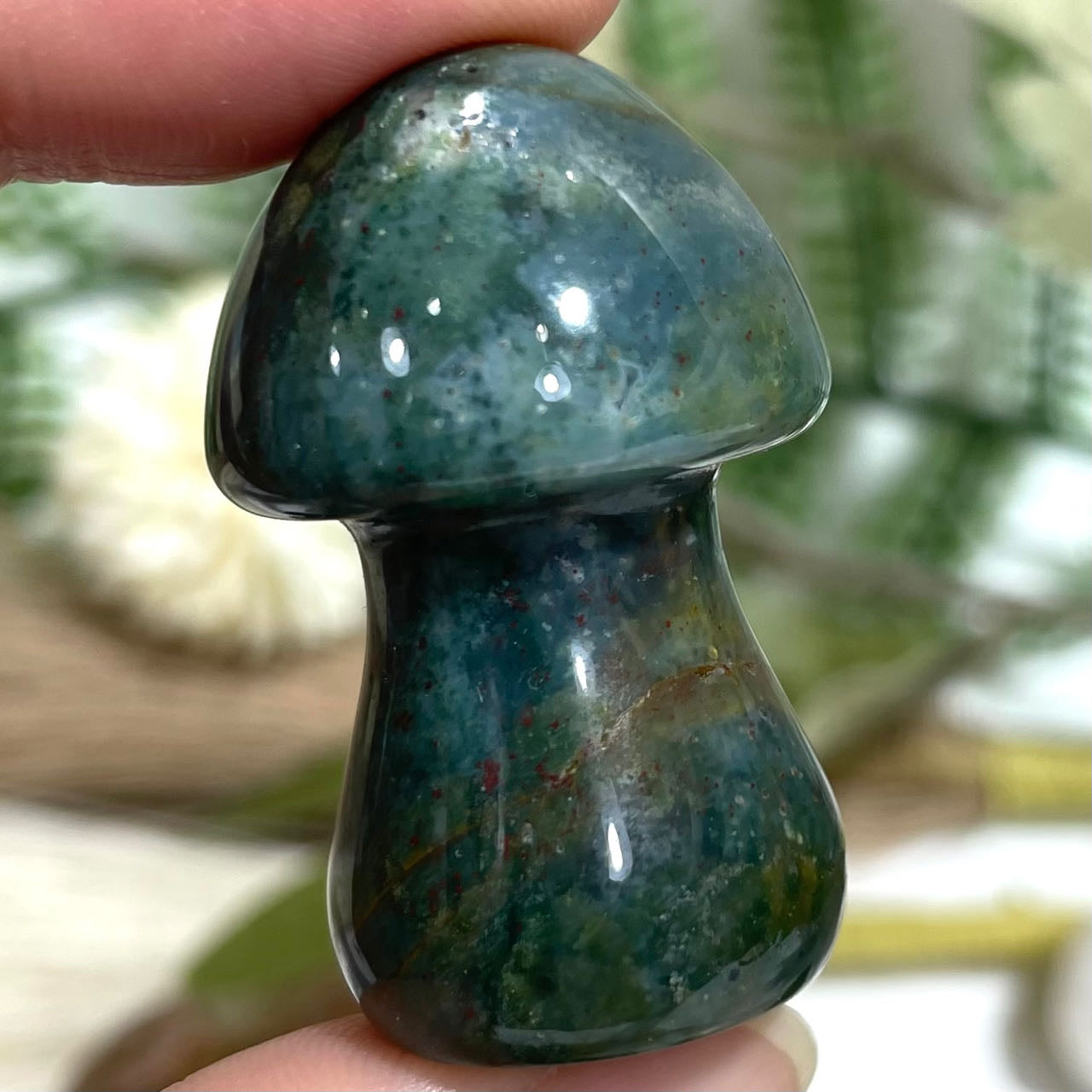10 Counts Different Material 1.5 Inch Mushroom Crystal Clear Quartz Rose Quartz Lavakite Red Obsidian Fire Quartz Amethyst Green Aventurine Healing Stone Home Decoration From IG Crystal