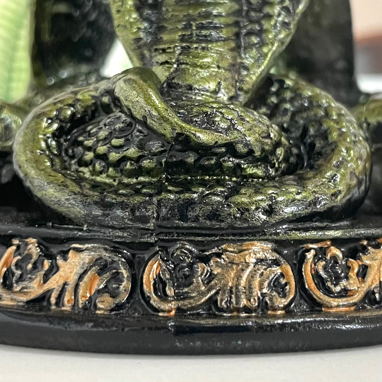 2PCS Snake Stand Green Healing Stone Home Decoration For Crystal Ball From IG Crystal