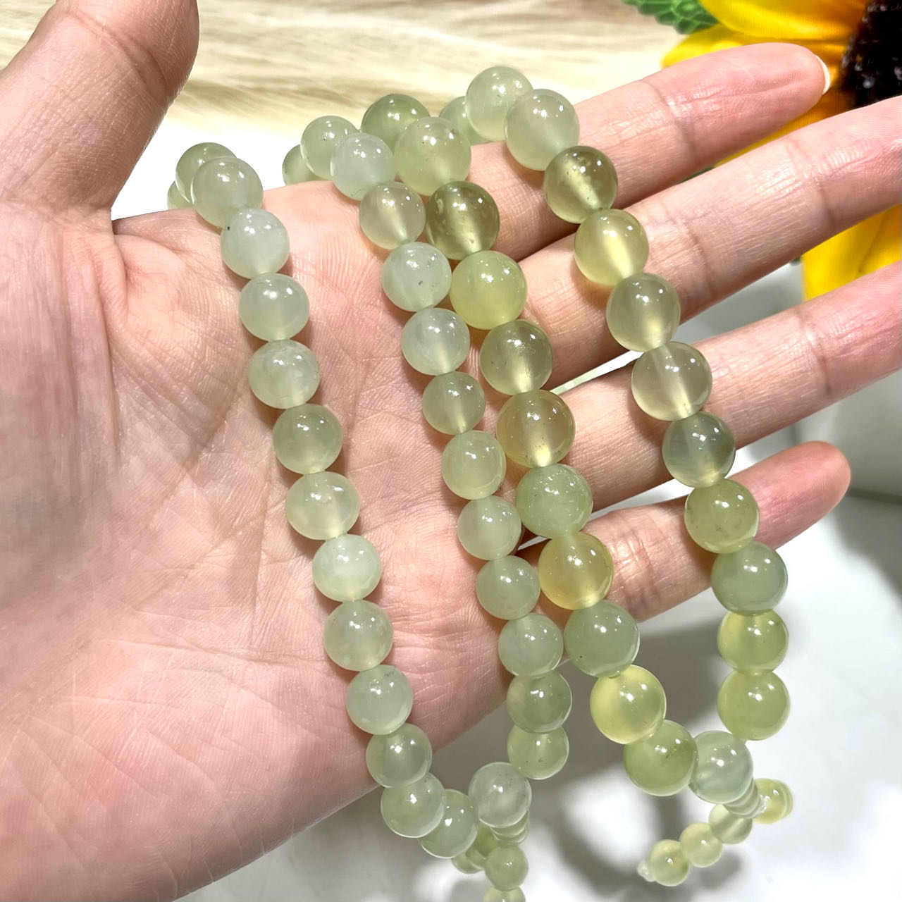 Afghanistan White Jade Necklace 8mm 10mm Natural Crystals Healing Stones Crystal Jewelry Shop Pretty Crystals From IG Crystal