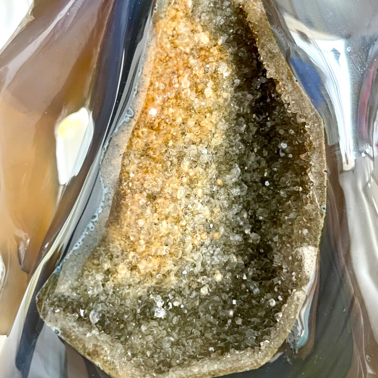 Wolf Druzy Natural Raw Geode Healing Stone From IG Crystal