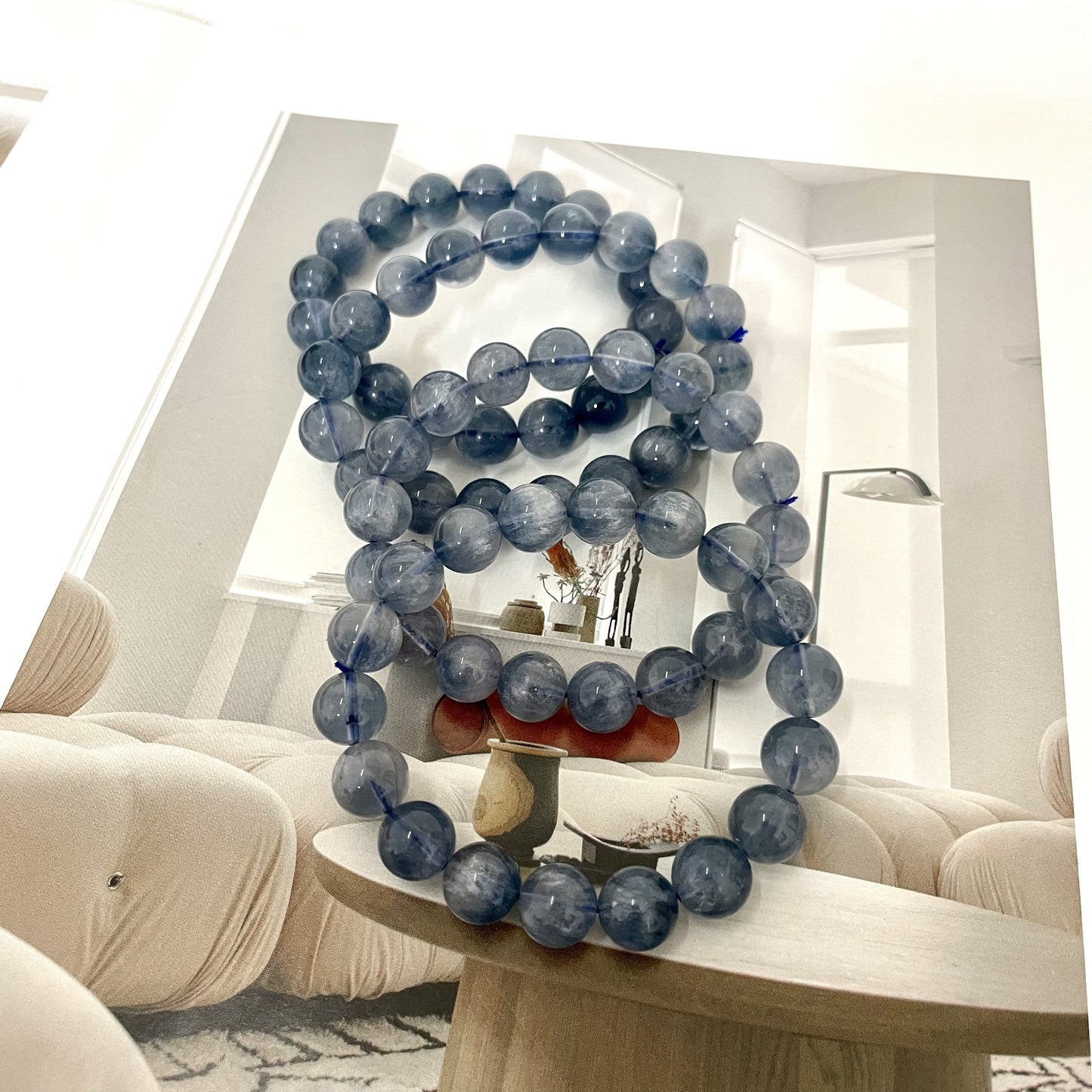 2 Counts Green/Blue/Colourful Fluorite Bracelets 9~11mm Natural Crystals Healing Crystals Bracelet for Women and Men Teens Crystal Jewelry Shop Pretty Crystals From IG Crystal