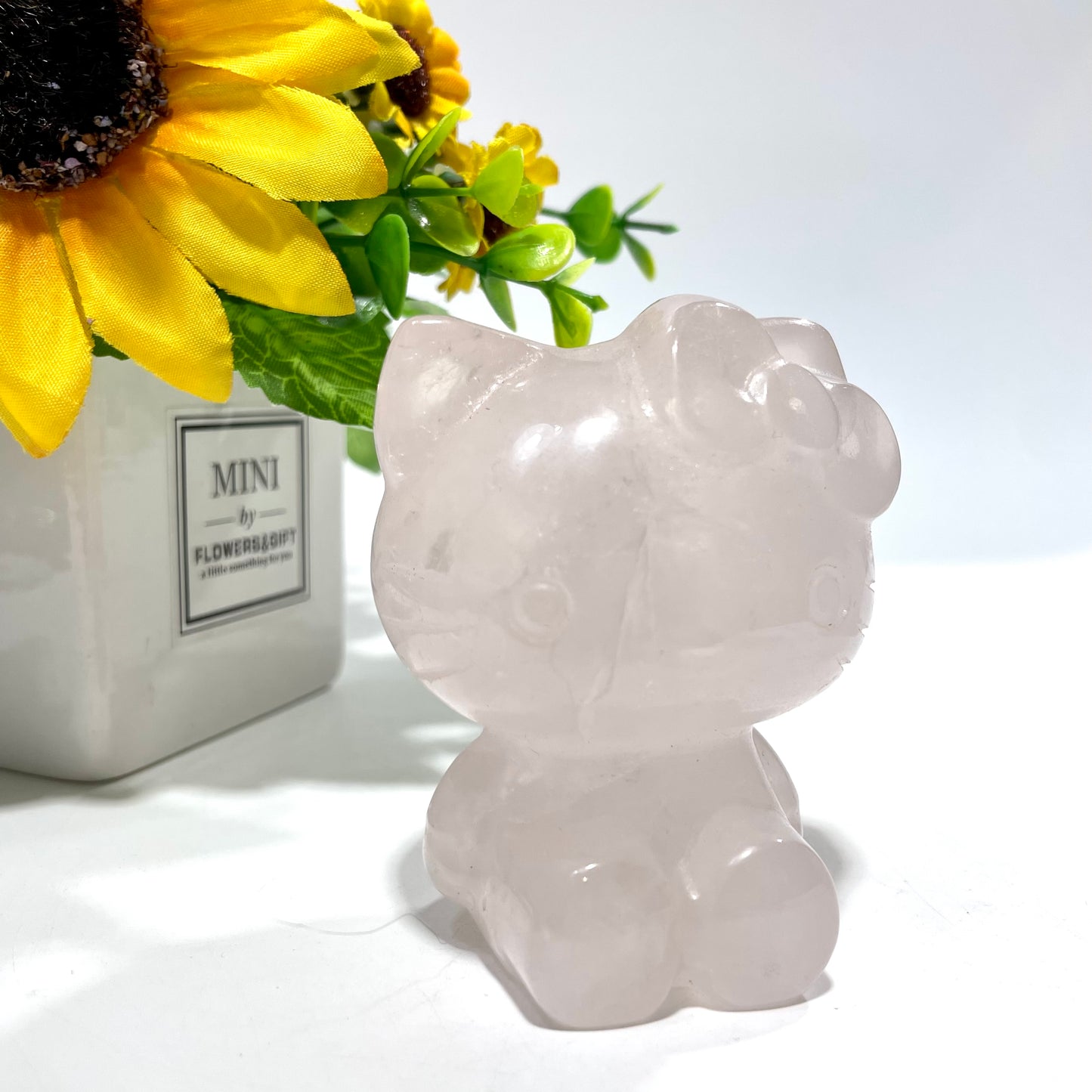 1 Count Rose Quartz HK Crystal Carving Healing Stones Natural Stone Chakra Balancing Reiki Home Office Decor From IG Crystal