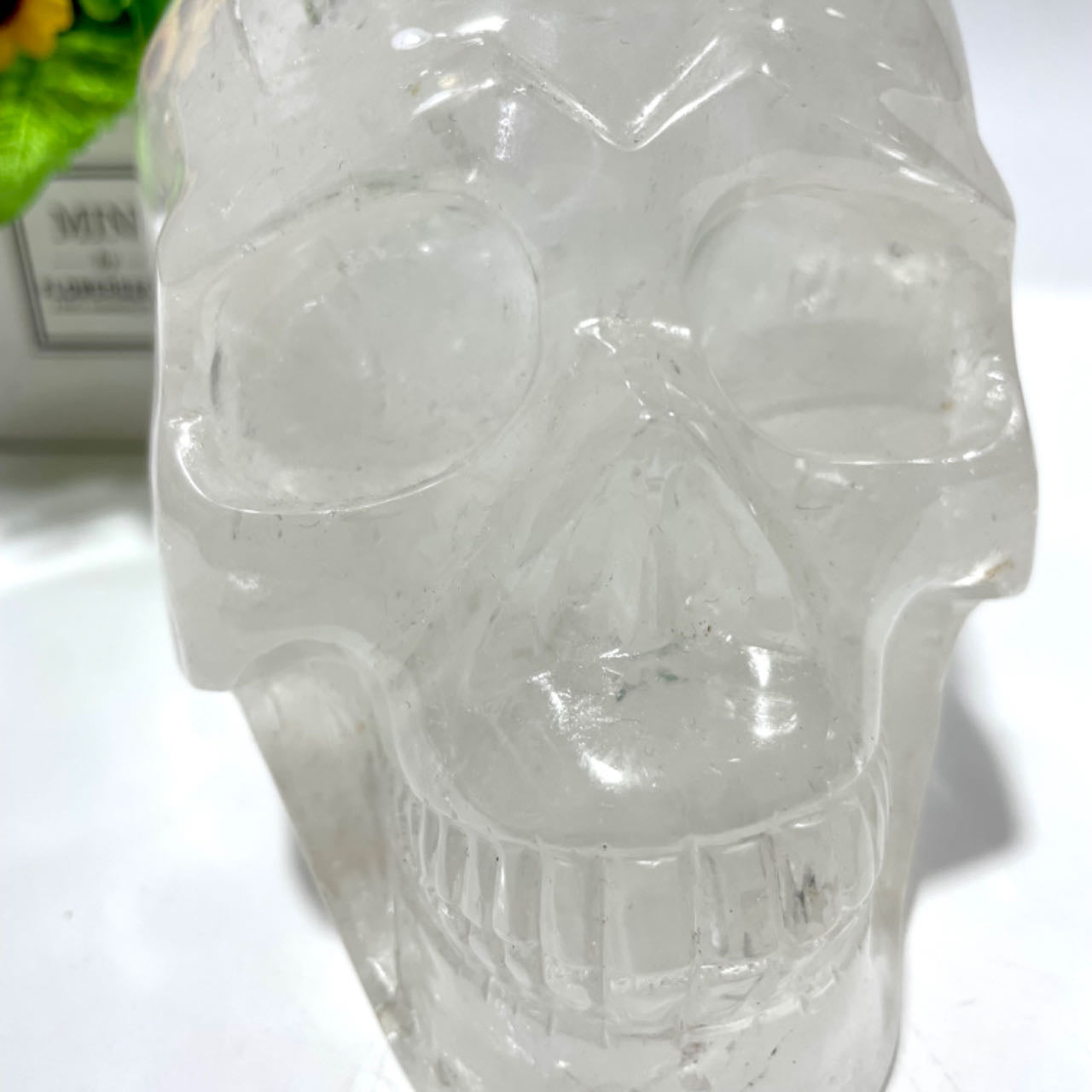 1 Count Big Clear Quartz Skull Healing Crystal Gem Reiki Healing Home Decor Crystal Jewelry Shop Pretty Crystals From IG Crystal