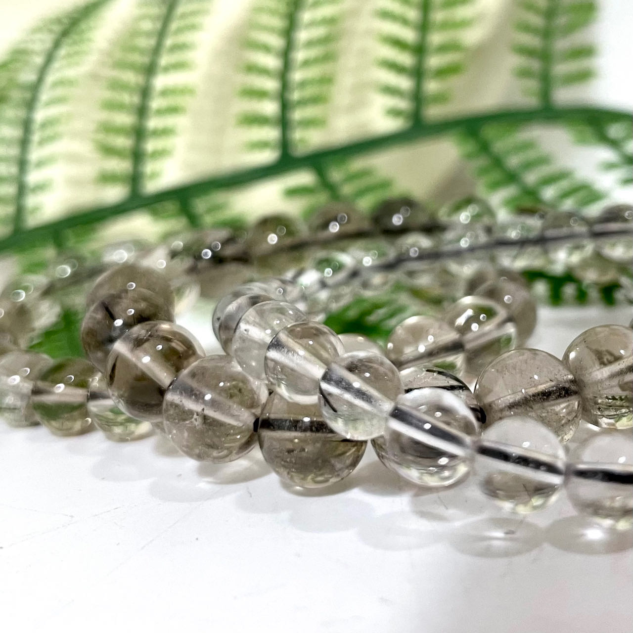 Black Rutile Bracelet 6~14mm Energy Healing Crystals Jewelry for Women DIY Bracelet From IG Crystal
