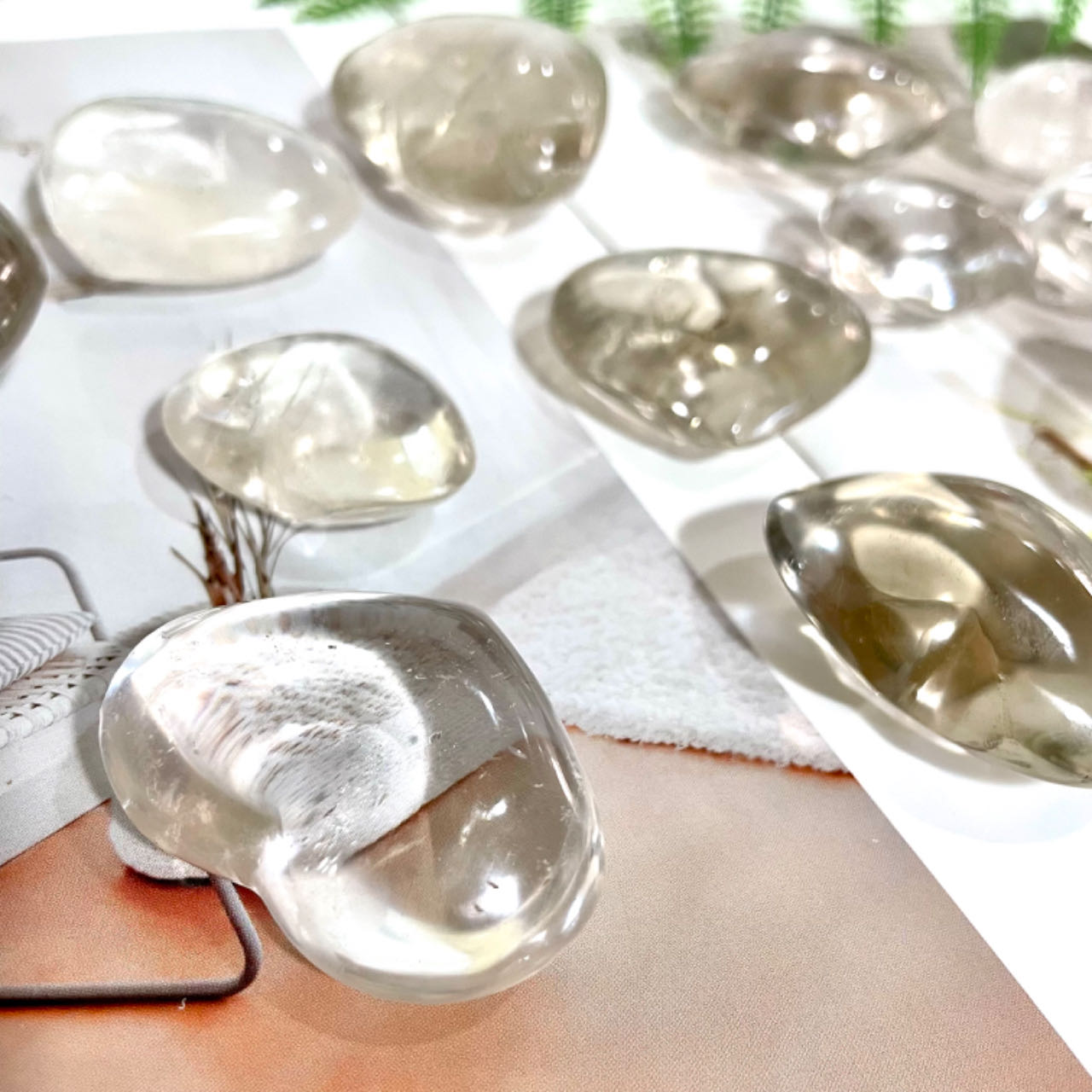 4~7 Counts Heart Shape Clear Quartz Crystal Reiki Crytsal Healing Stone Home Decor From IG Crystal