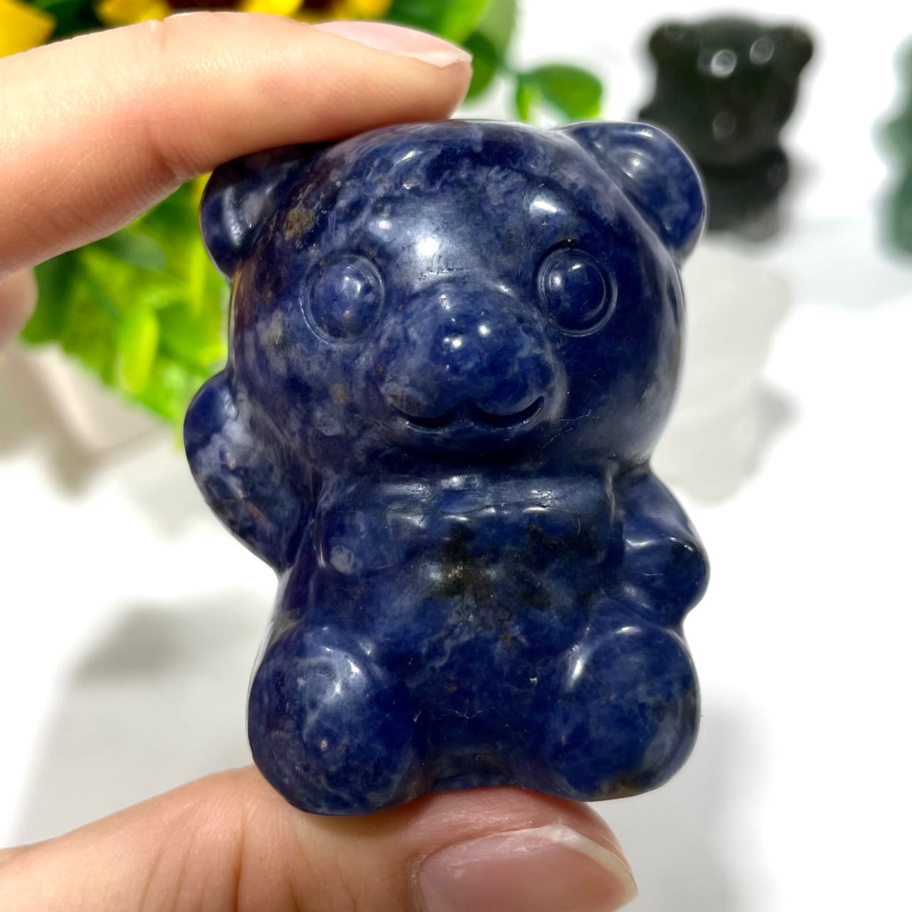 3 Counts Different Materials Cute Bear Crystal Carvings Natural Stone Gem Mining Chakra Balancing Reiki Healing Crystal Mystery Crystal Display Crystal Shopping Online Home Office Decor From IG Crystal