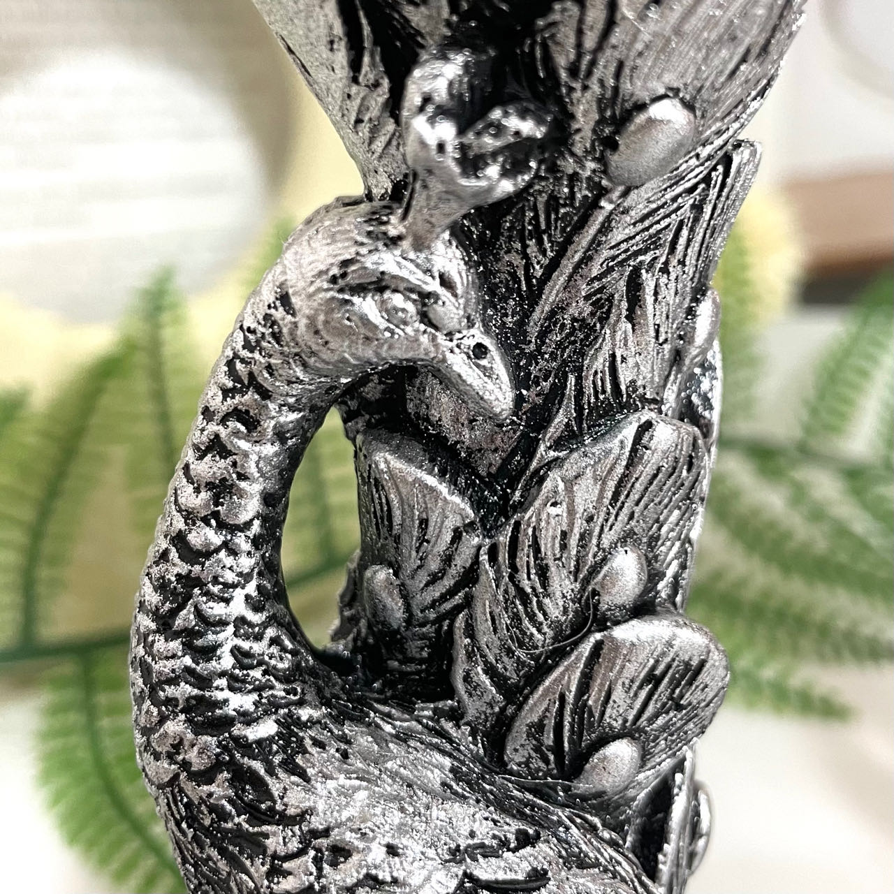 2PCS Phoenix Stand Silver Golden Healing Stone Home Decoration For Crystal Ball From IG Crystal