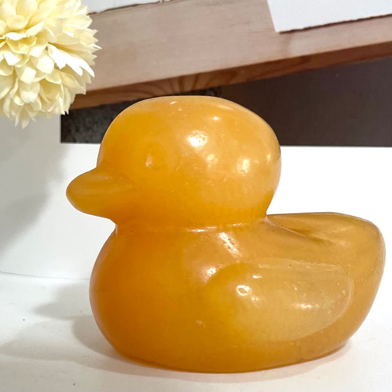 2 / 7PCS Yellow Calcite Small Yellow Duck Crystal Healing Stone From IG Crystal