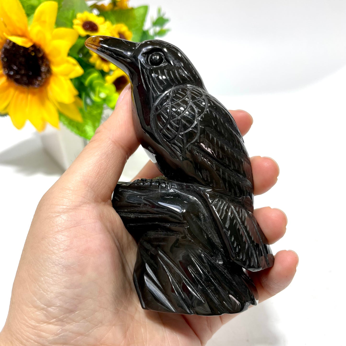 1 Count India Agate Bird Crystal Carving Healing Stones Natural Stone Chakra Balancing Reiki Home Office Decor From IG Crystal
