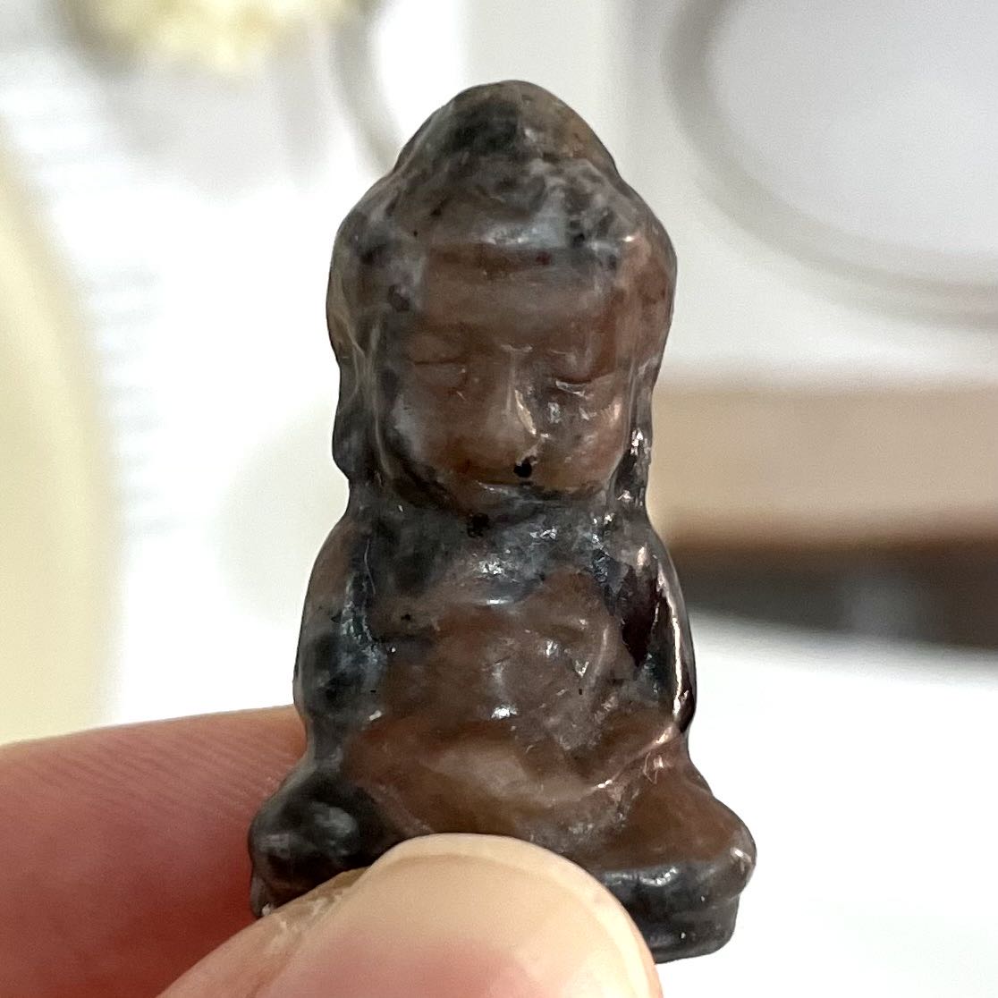 5 Counts Small Buddha Crystal Different Stones Healing Stone Home Decoration From IG Crystal