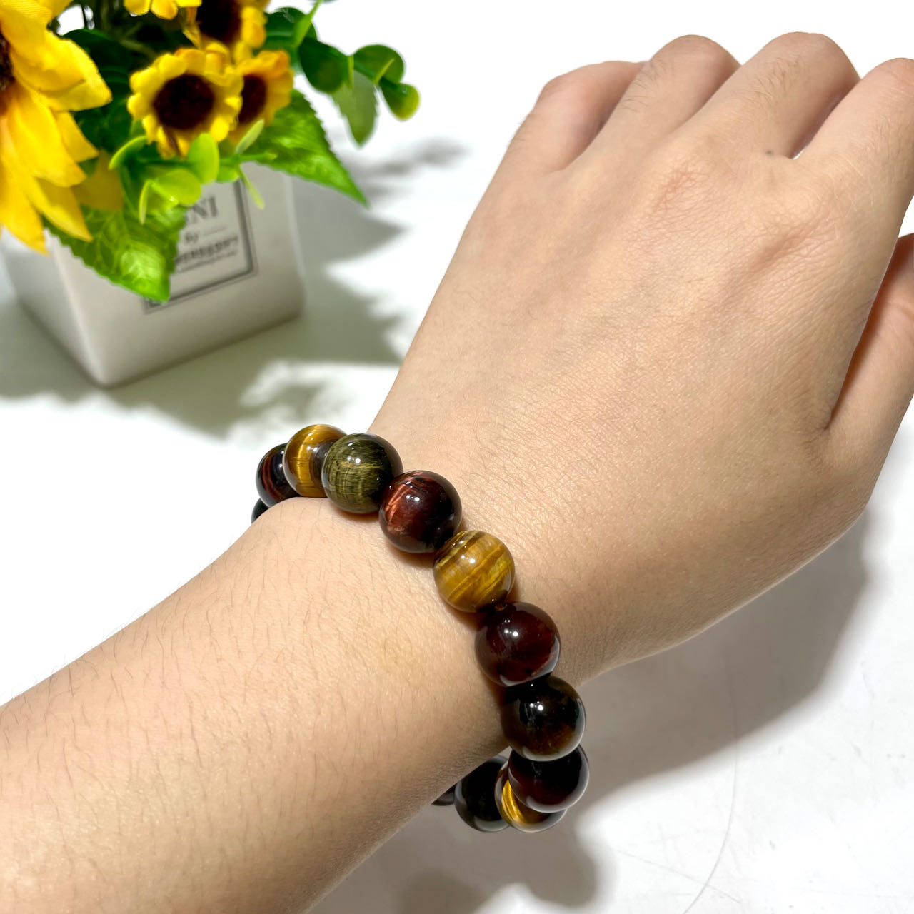 Black Blue Colourful Tiger Eye Bracelet Set 9mm 10mm 12mm Energy Healing Crystals Jewelry for Women DIY Bracelet From IG Crystal