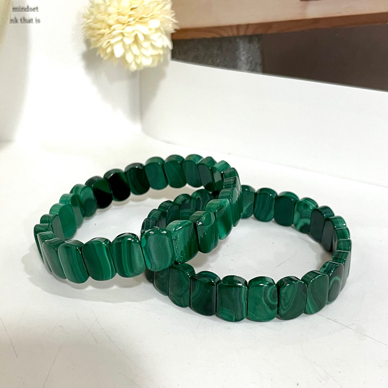 Malachite Bracelet 7~11mm Energy Healing Crystals Jewelry for Women DIY Bracelet From IG Crystal