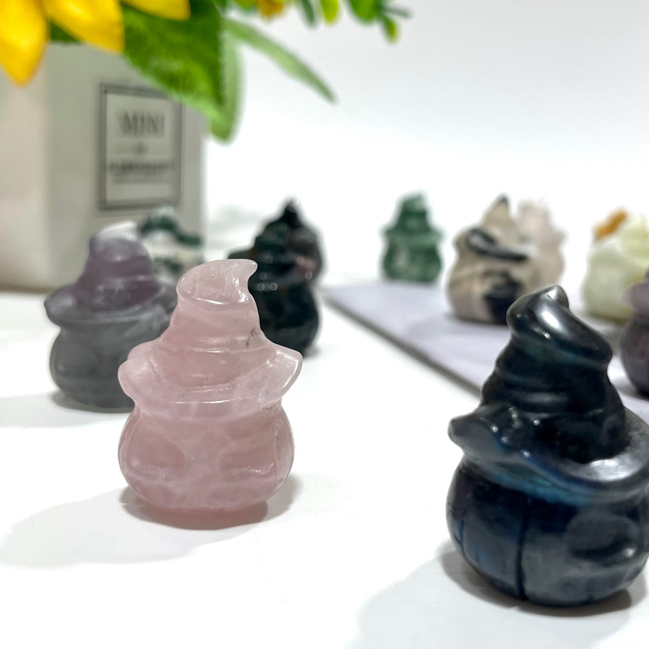 5 Counts Halloween Pumpkin Crystal Carving Healing Crystal Gem Reiki Healing Home Decor Crystal Jewelry Shop Pretty Crystals From IG Crystal