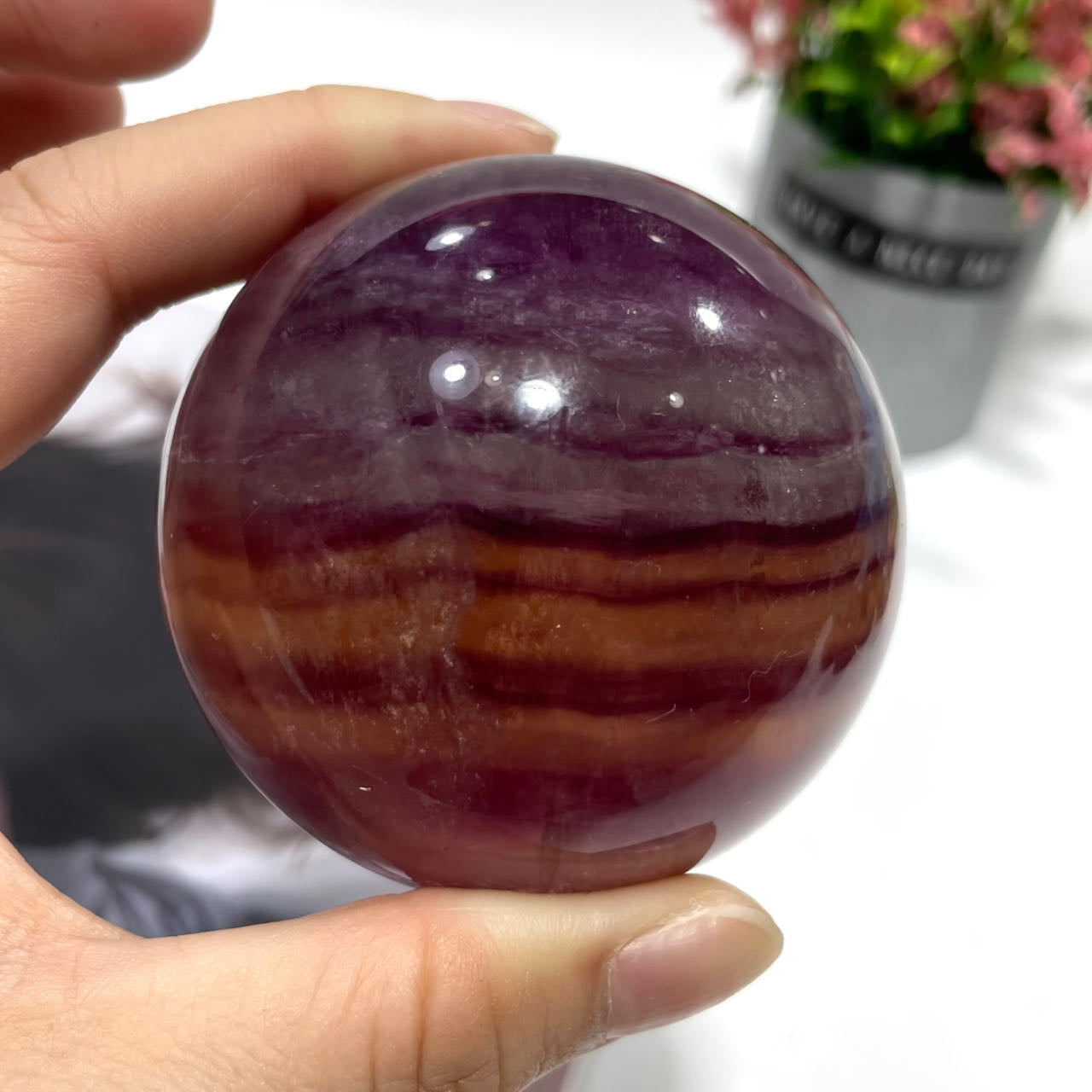 Candy Fluorite Balls 4~7CM Large Crystals Sphere Decorative Ball Meditation Witchcraft Healing Stone Home Decoration From IG Crystal