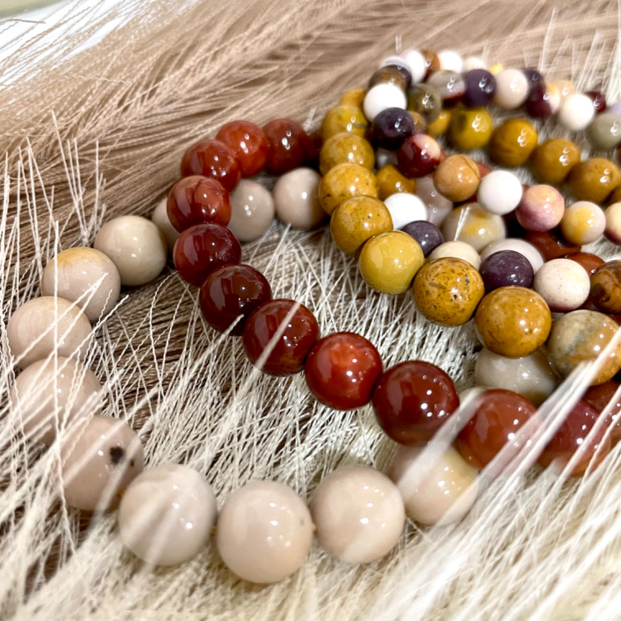 Moonkaite Jasper Bracelet 6~10mm Energy Healing Crystals Jewelry for Women DIY Bracelet From IG Crystal