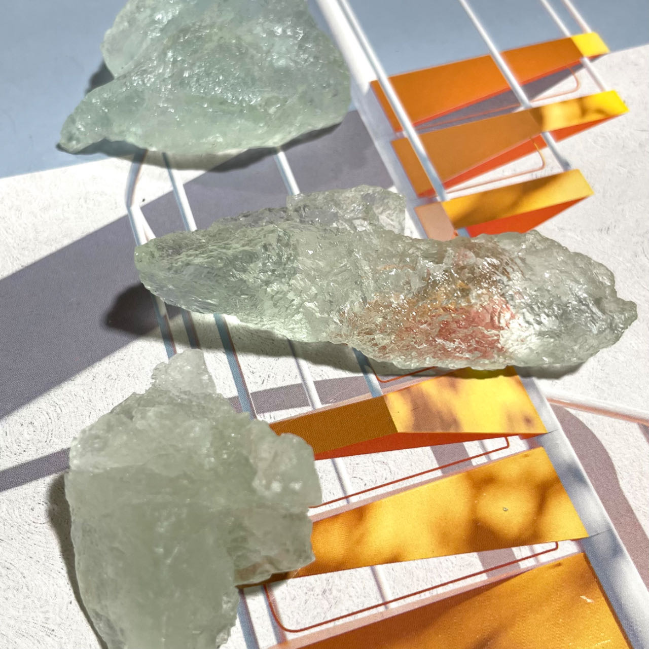500g Green Fluorite Crystal Stone for Tumbling Cabbing Decoration Polishing Quartz Ore Crystals Stone Ornaments Home Decor Gift From IG Crystal